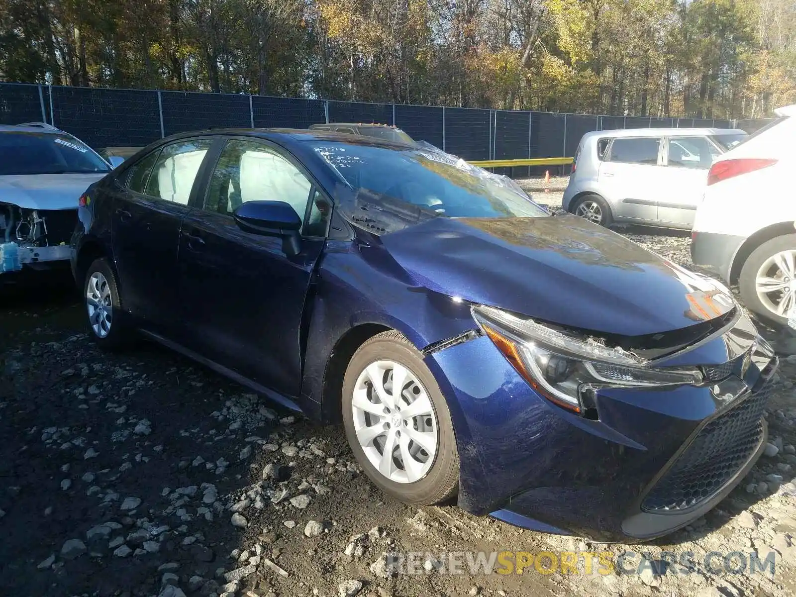 1 Photograph of a damaged car JTDEPRAE2LJ011788 TOYOTA COROLLA 2020