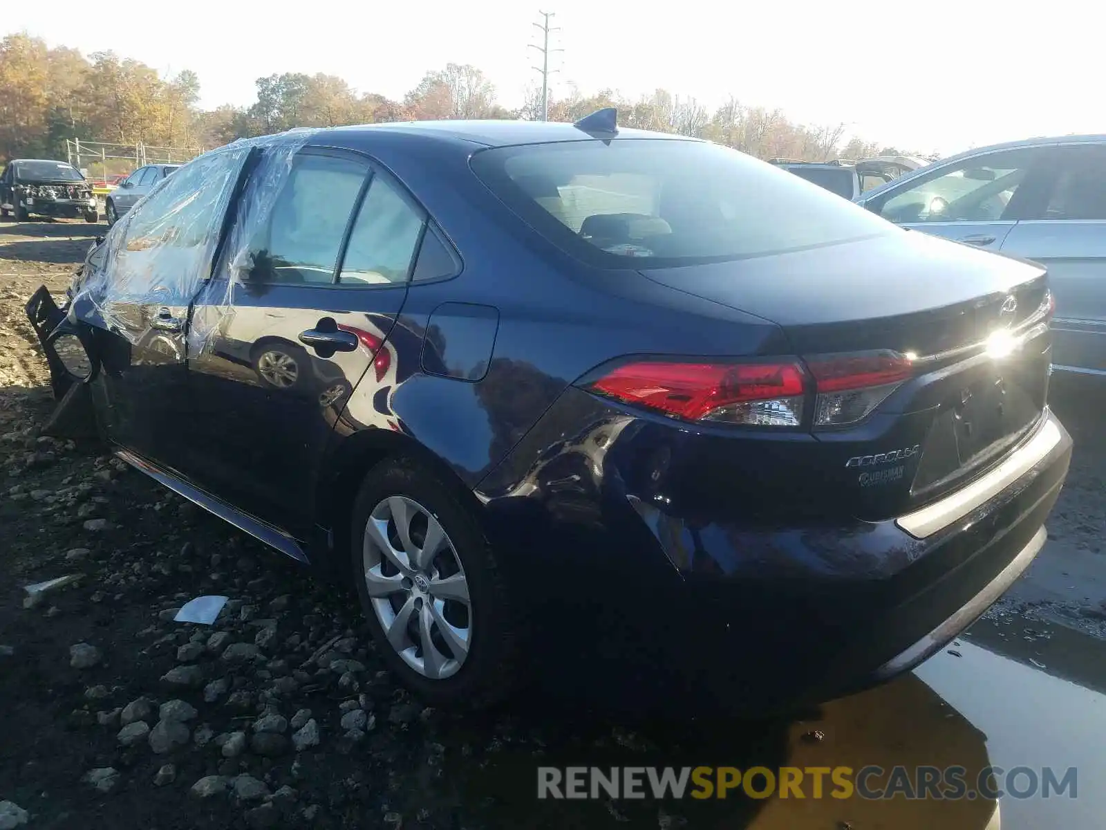 3 Photograph of a damaged car JTDEPRAE2LJ011788 TOYOTA COROLLA 2020