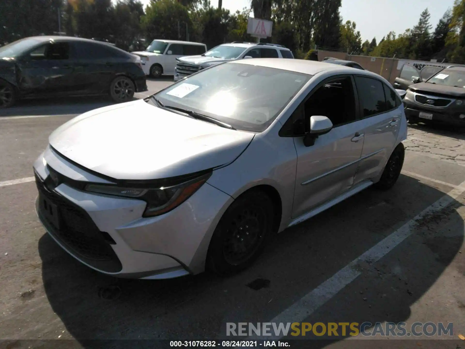 2 Photograph of a damaged car JTDEPRAE2LJ012231 TOYOTA COROLLA 2020