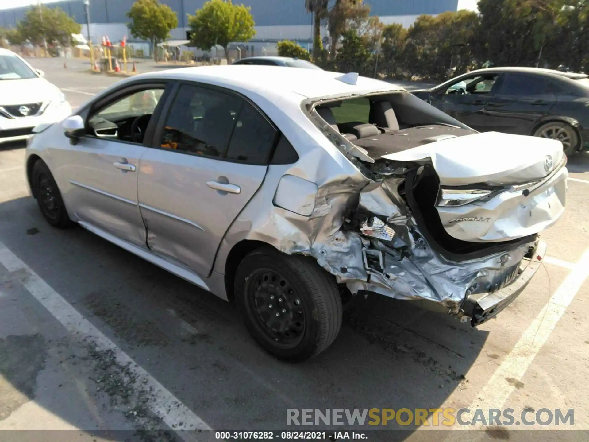 3 Photograph of a damaged car JTDEPRAE2LJ012231 TOYOTA COROLLA 2020