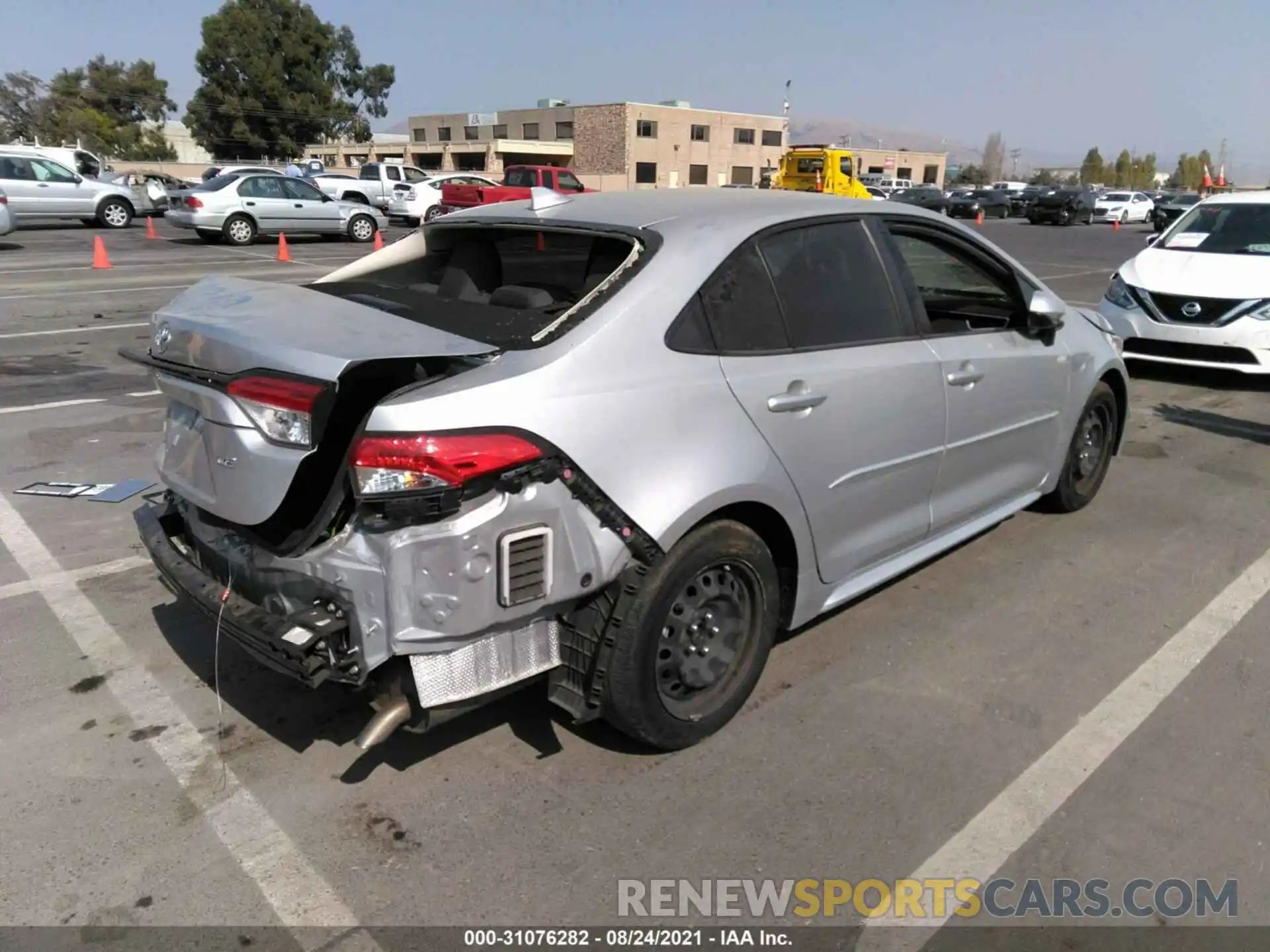 4 Photograph of a damaged car JTDEPRAE2LJ012231 TOYOTA COROLLA 2020