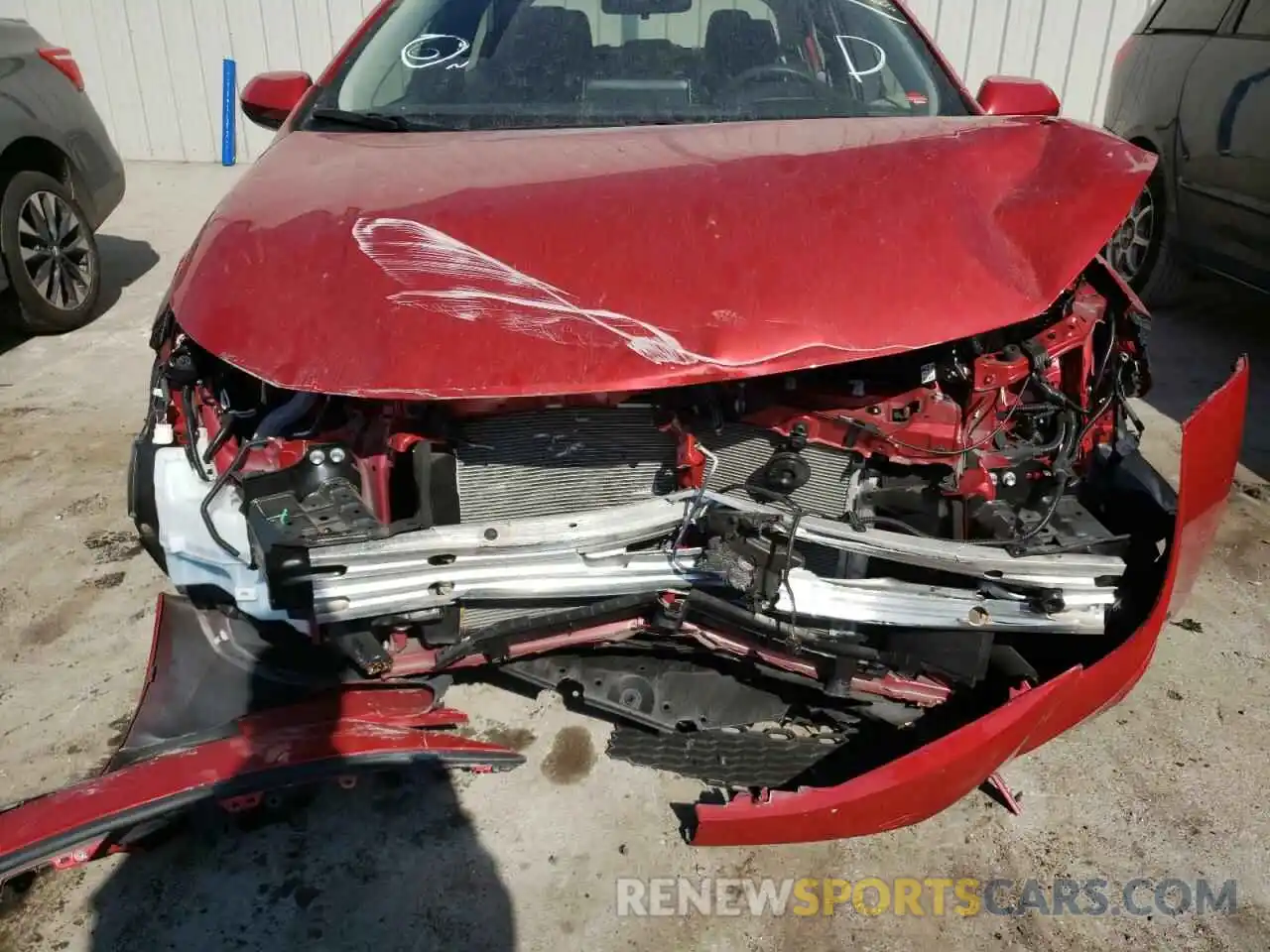 9 Photograph of a damaged car JTDEPRAE2LJ012634 TOYOTA COROLLA 2020