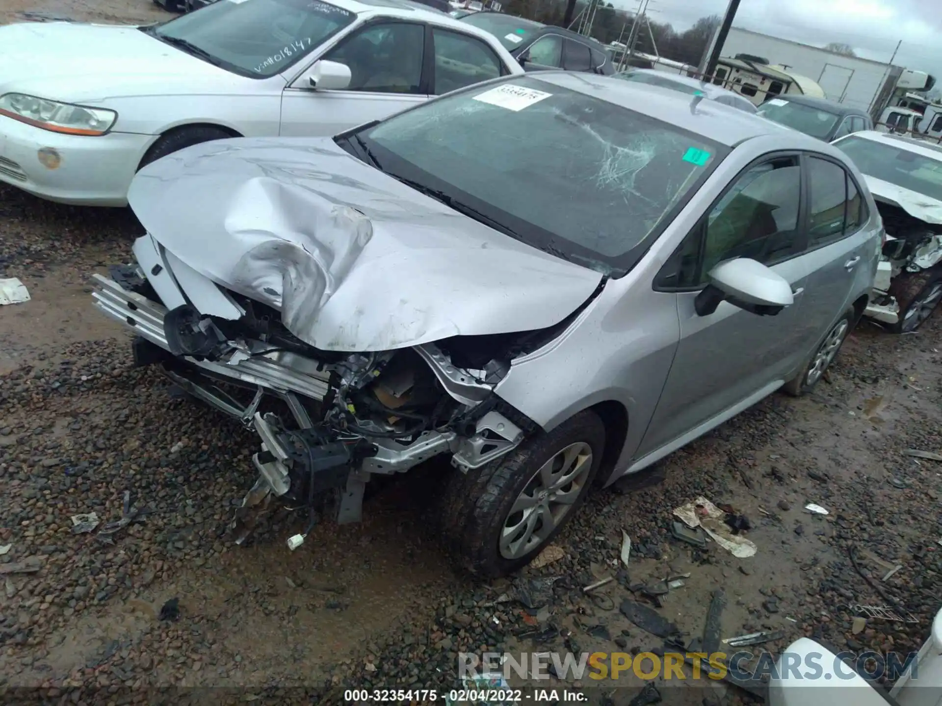 2 Photograph of a damaged car JTDEPRAE2LJ013301 TOYOTA COROLLA 2020