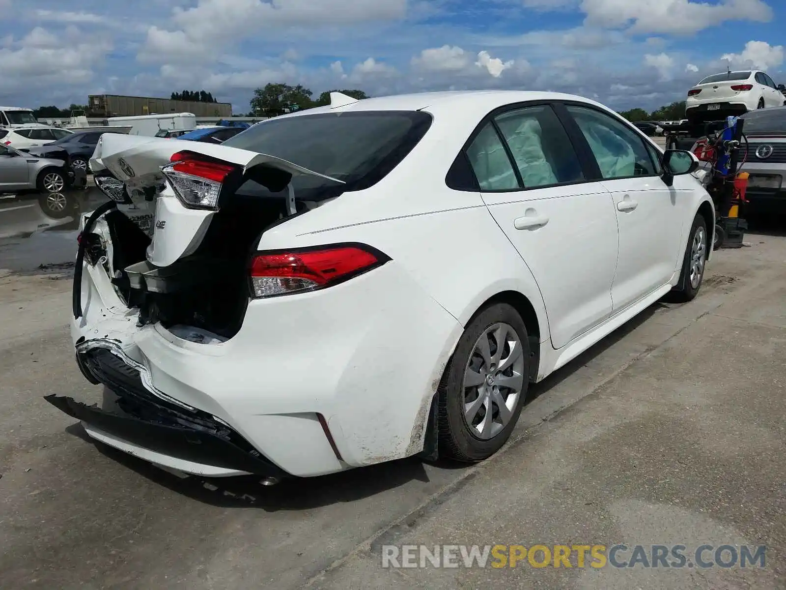 4 Photograph of a damaged car JTDEPRAE2LJ013587 TOYOTA COROLLA 2020