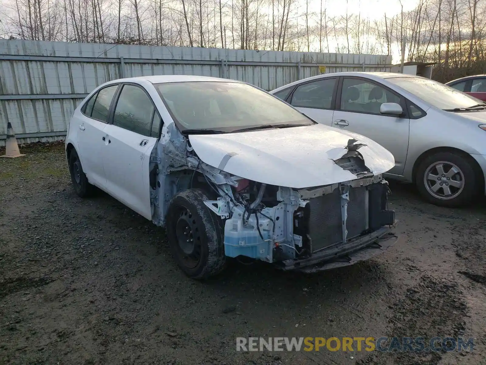 1 Photograph of a damaged car JTDEPRAE2LJ013783 TOYOTA COROLLA 2020