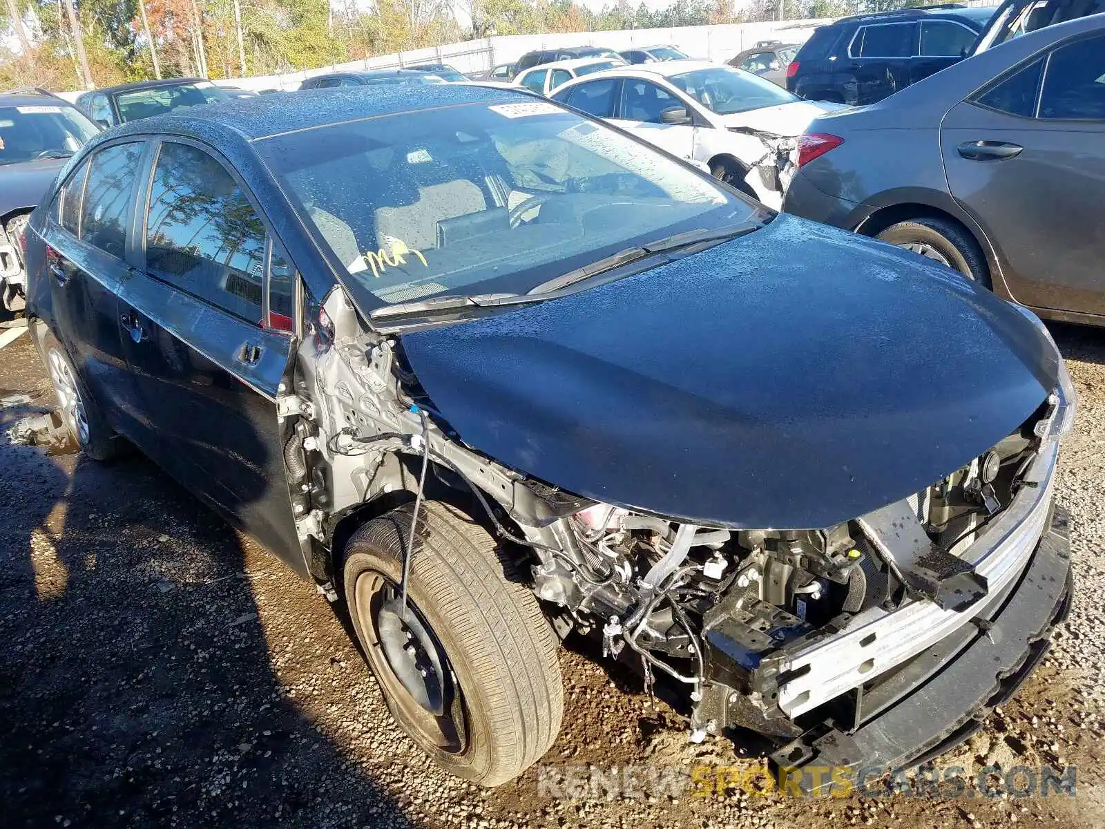 1 Photograph of a damaged car JTDEPRAE2LJ014075 TOYOTA COROLLA 2020