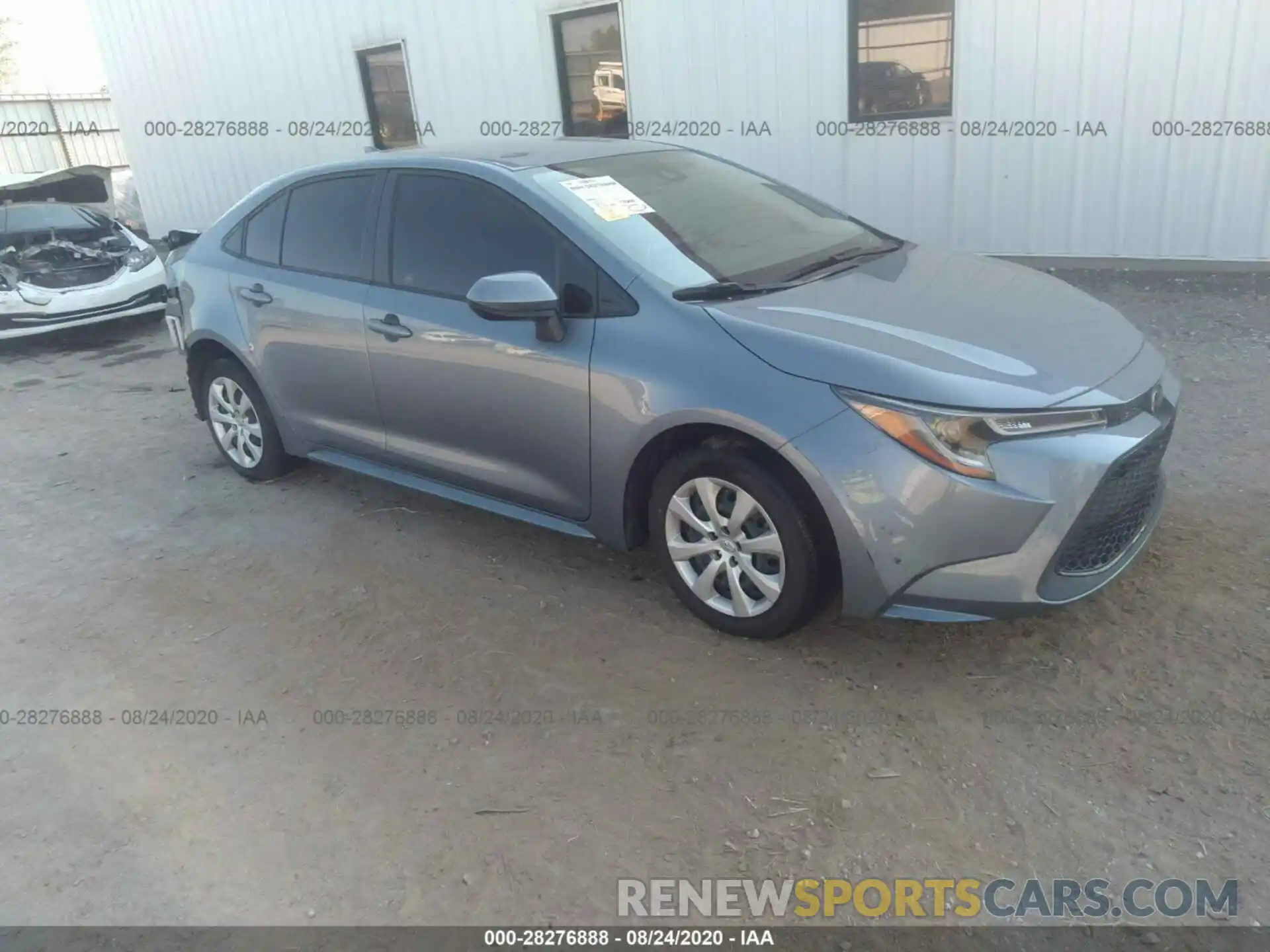 1 Photograph of a damaged car JTDEPRAE2LJ014609 TOYOTA COROLLA 2020