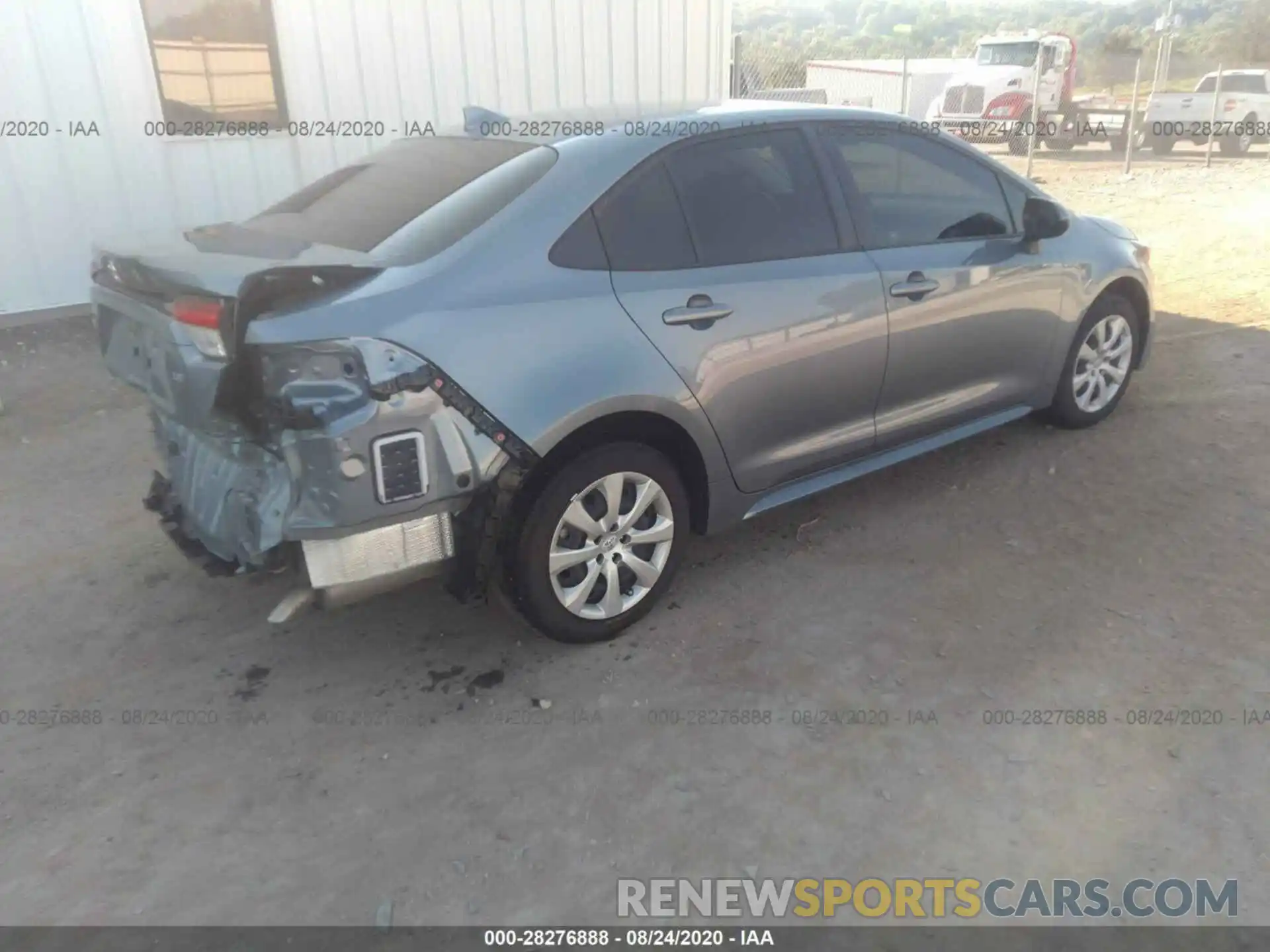 4 Photograph of a damaged car JTDEPRAE2LJ014609 TOYOTA COROLLA 2020