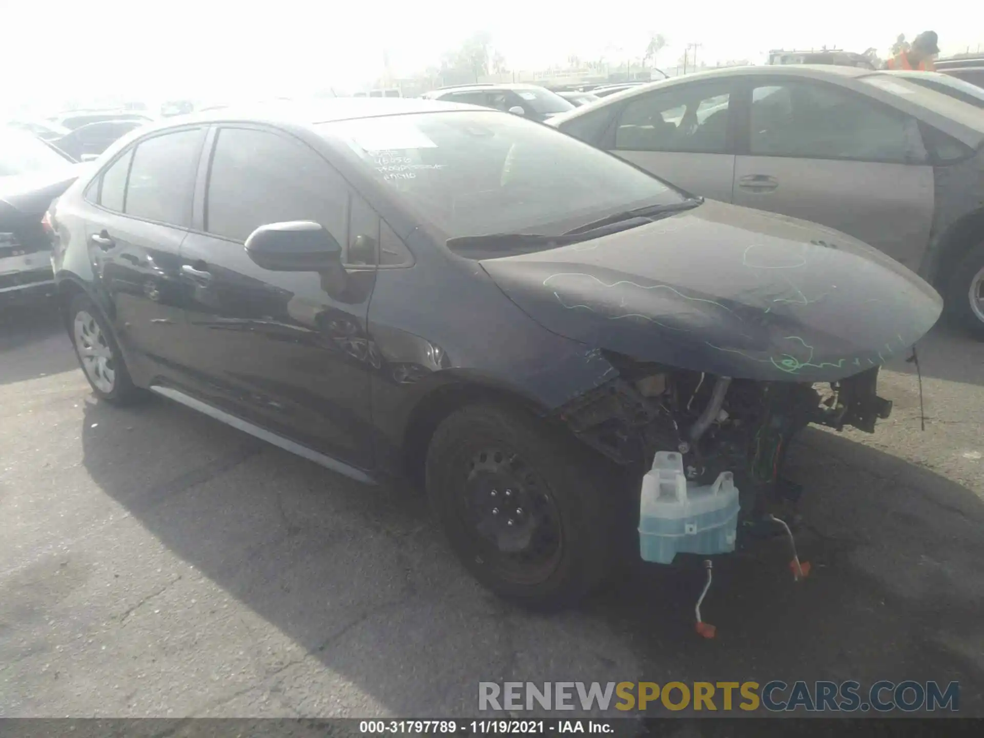 1 Photograph of a damaged car JTDEPRAE2LJ014688 TOYOTA COROLLA 2020