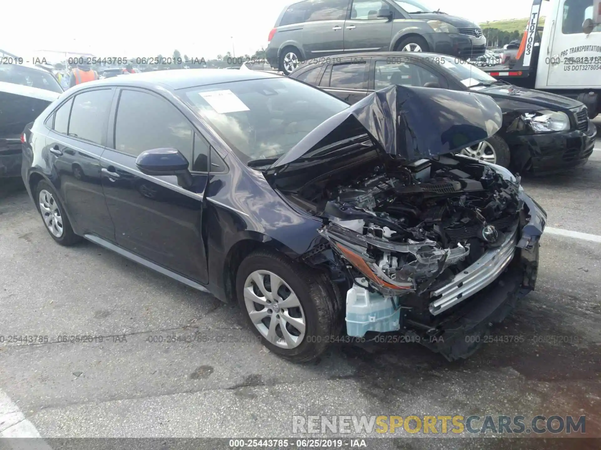 1 Photograph of a damaged car JTDEPRAE2LJ015095 TOYOTA COROLLA 2020