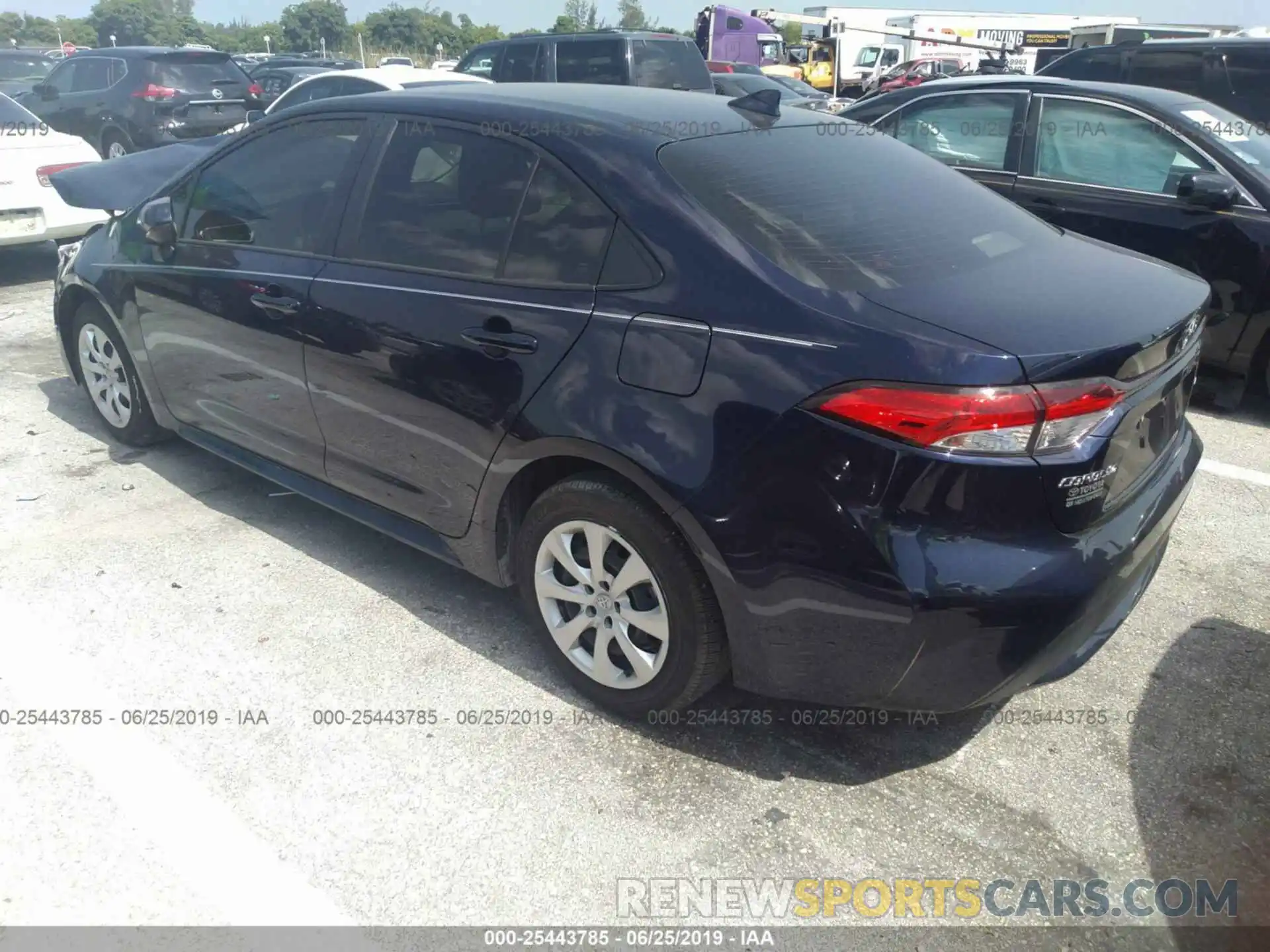 3 Photograph of a damaged car JTDEPRAE2LJ015095 TOYOTA COROLLA 2020