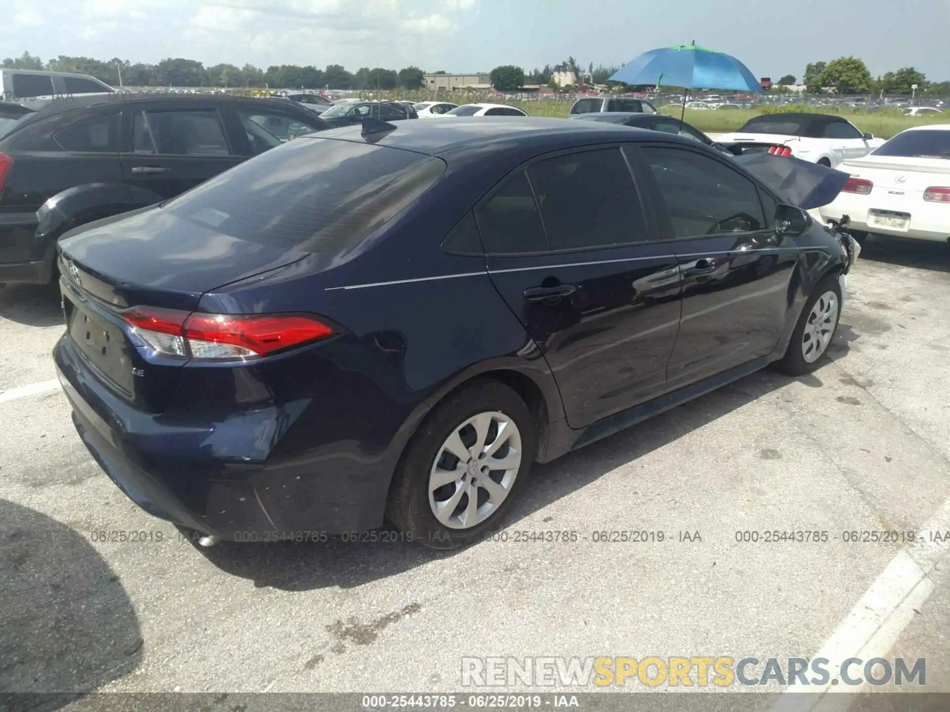 4 Photograph of a damaged car JTDEPRAE2LJ015095 TOYOTA COROLLA 2020