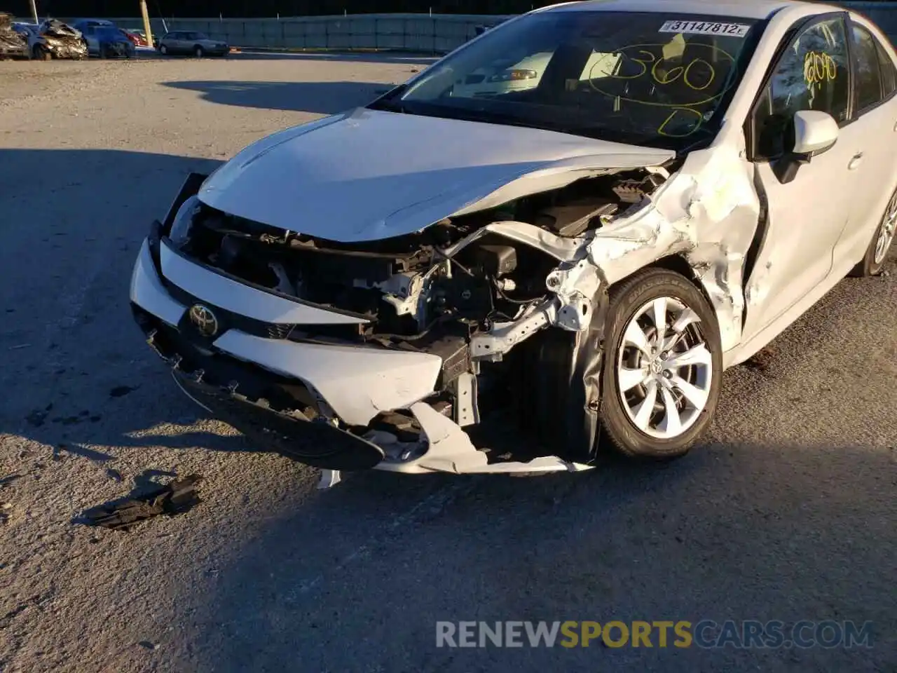 9 Photograph of a damaged car JTDEPRAE2LJ015453 TOYOTA COROLLA 2020