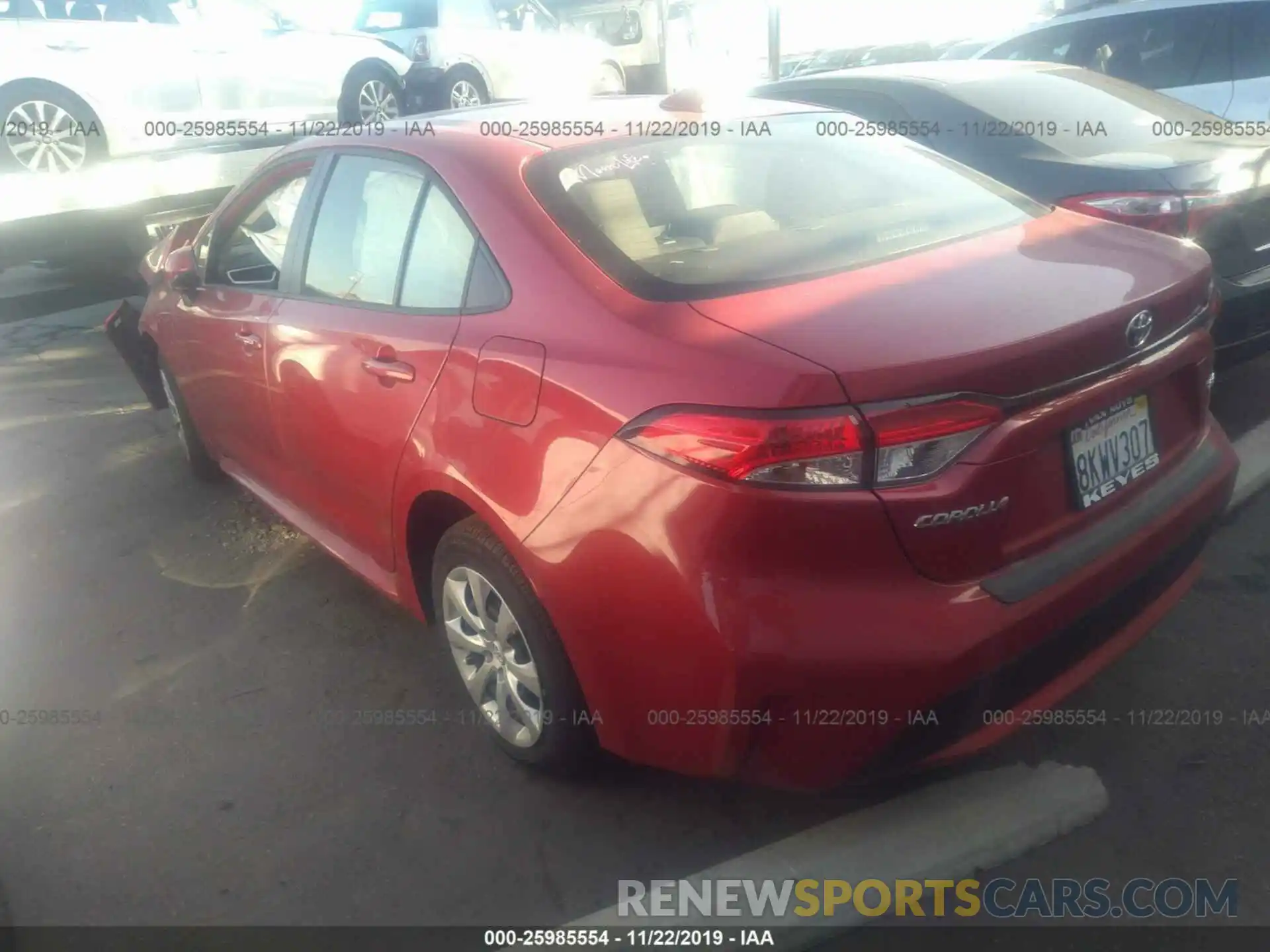 3 Photograph of a damaged car JTDEPRAE2LJ015985 TOYOTA COROLLA 2020