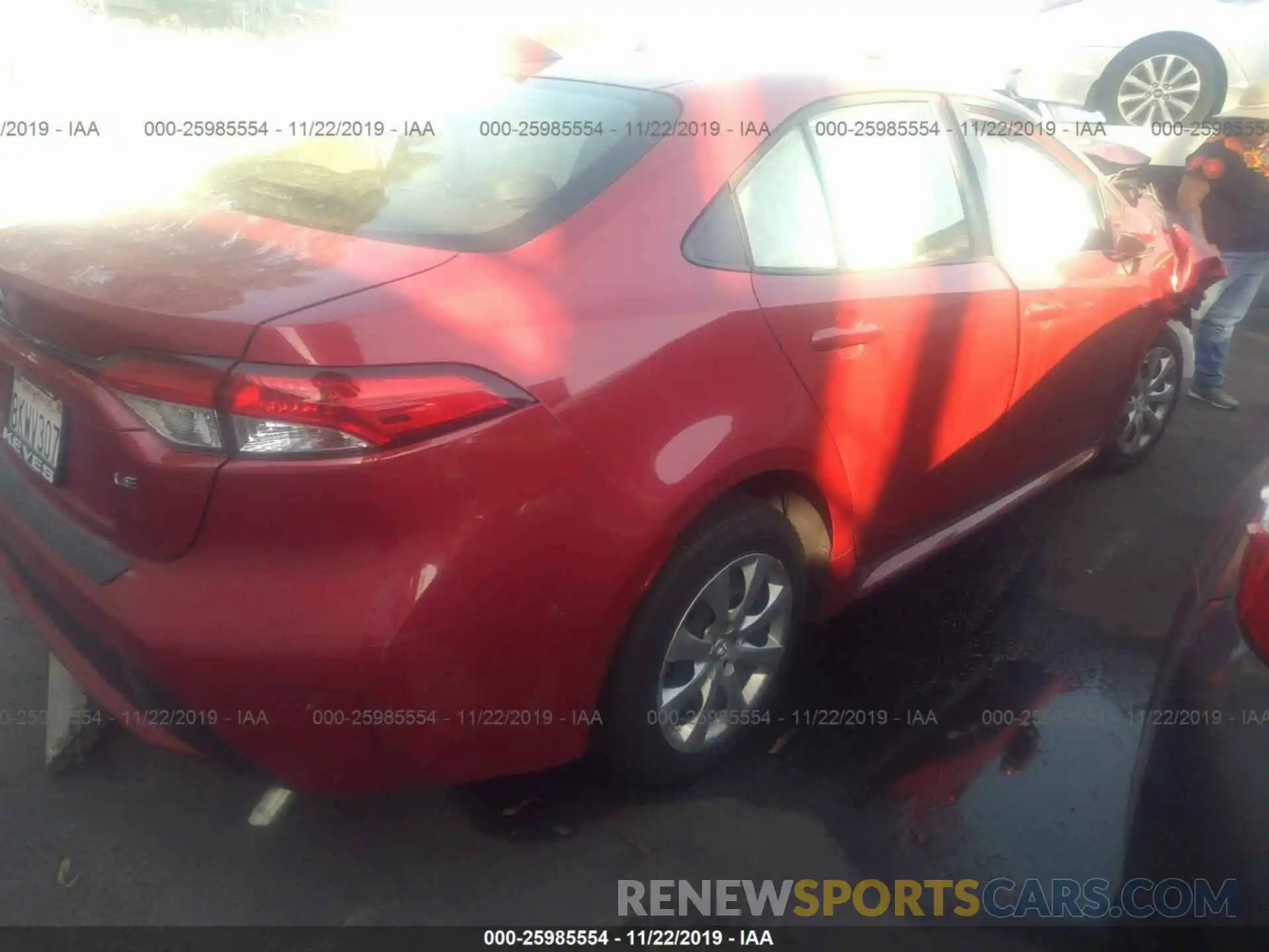 4 Photograph of a damaged car JTDEPRAE2LJ015985 TOYOTA COROLLA 2020