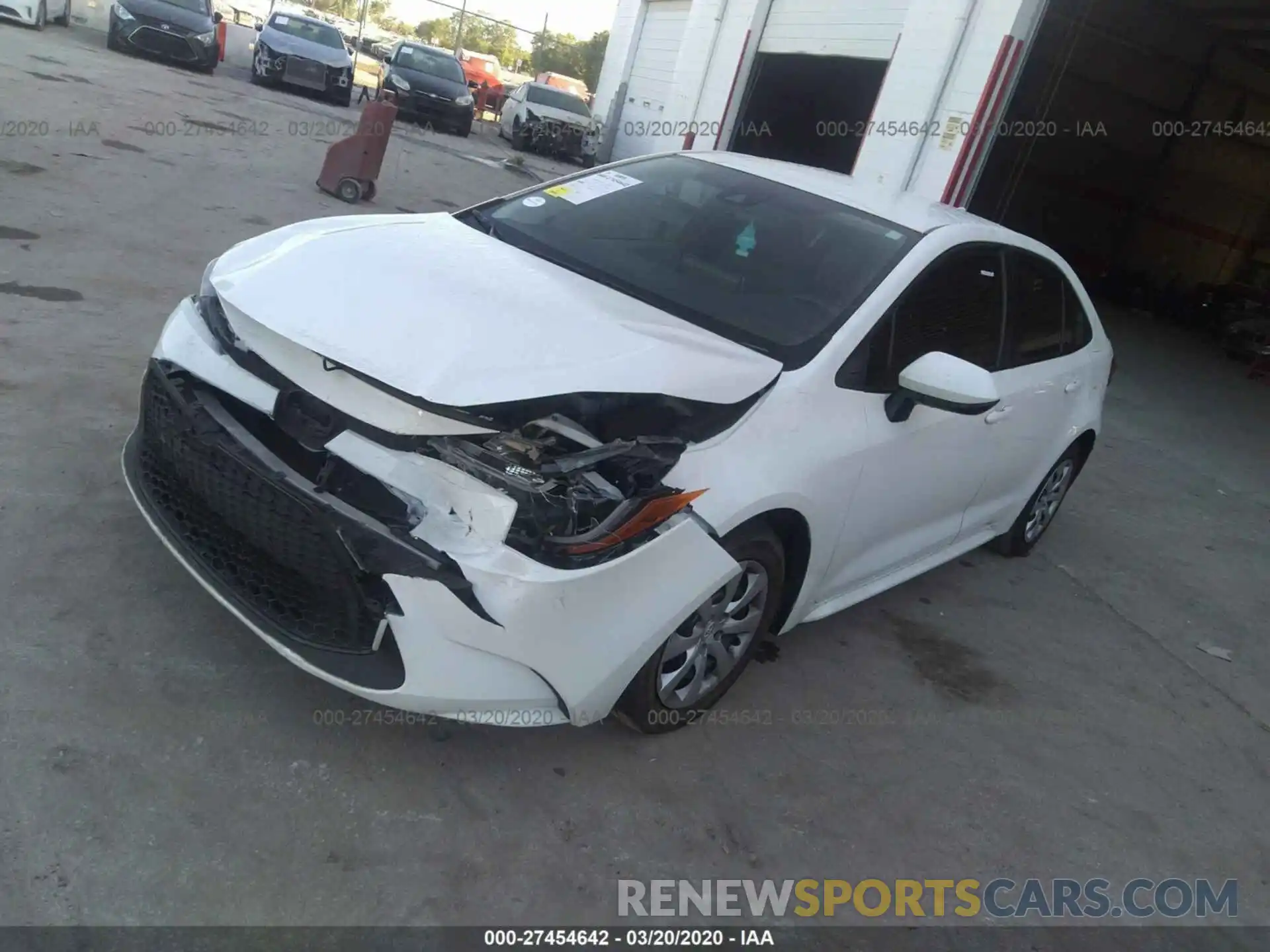 2 Photograph of a damaged car JTDEPRAE2LJ016280 TOYOTA COROLLA 2020