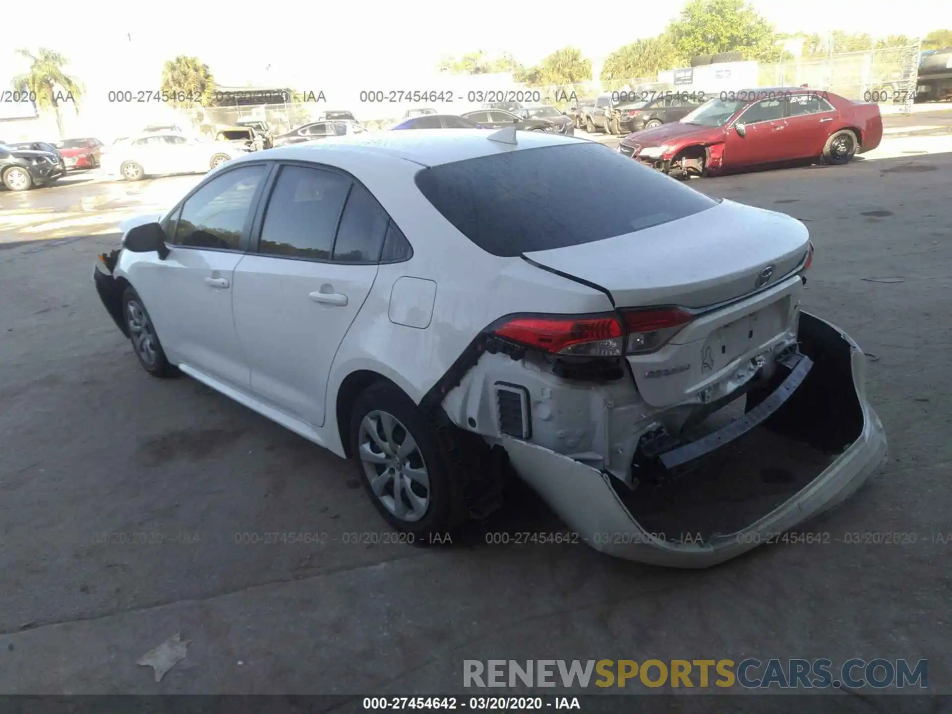 3 Photograph of a damaged car JTDEPRAE2LJ016280 TOYOTA COROLLA 2020