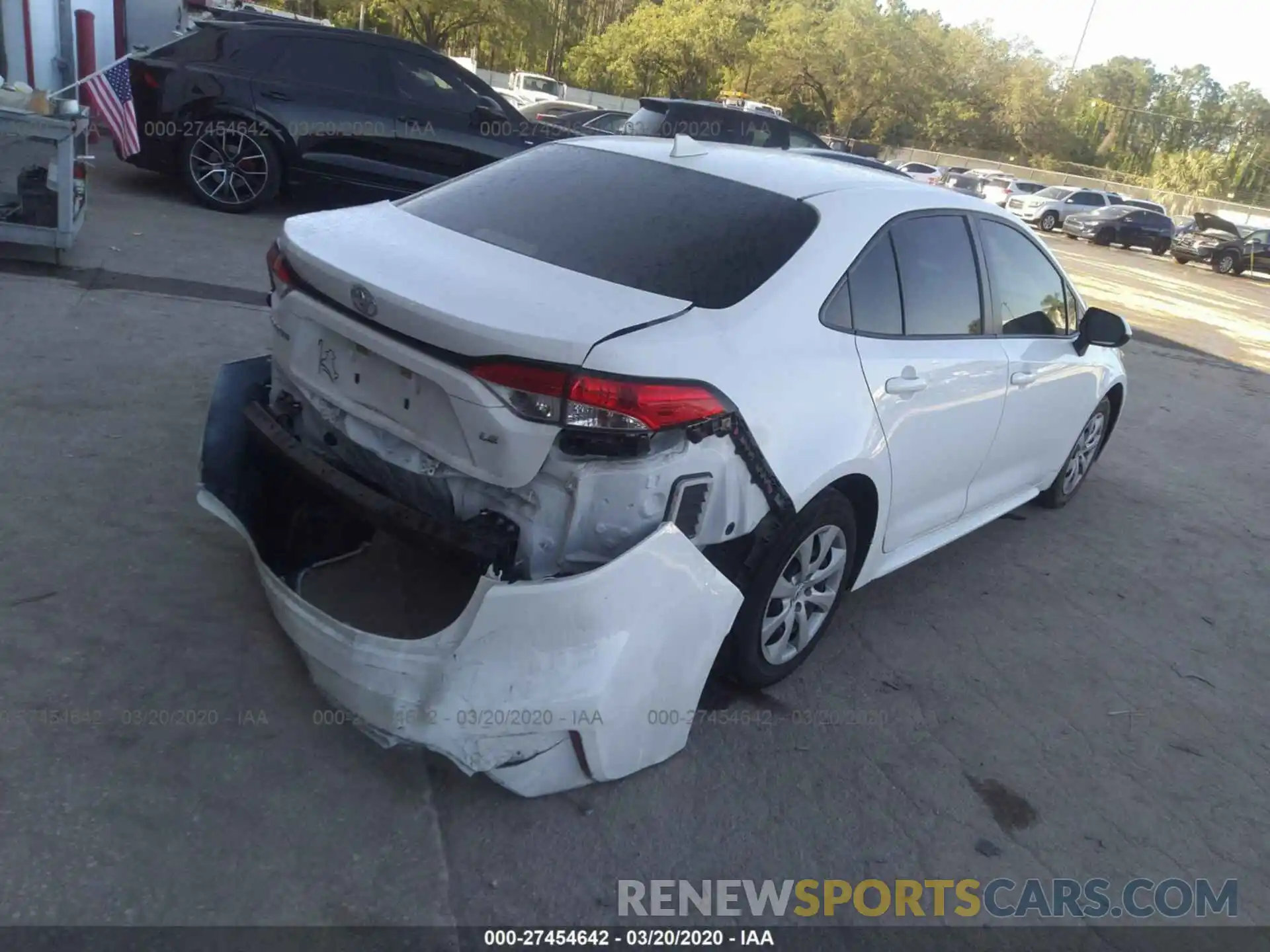 4 Photograph of a damaged car JTDEPRAE2LJ016280 TOYOTA COROLLA 2020