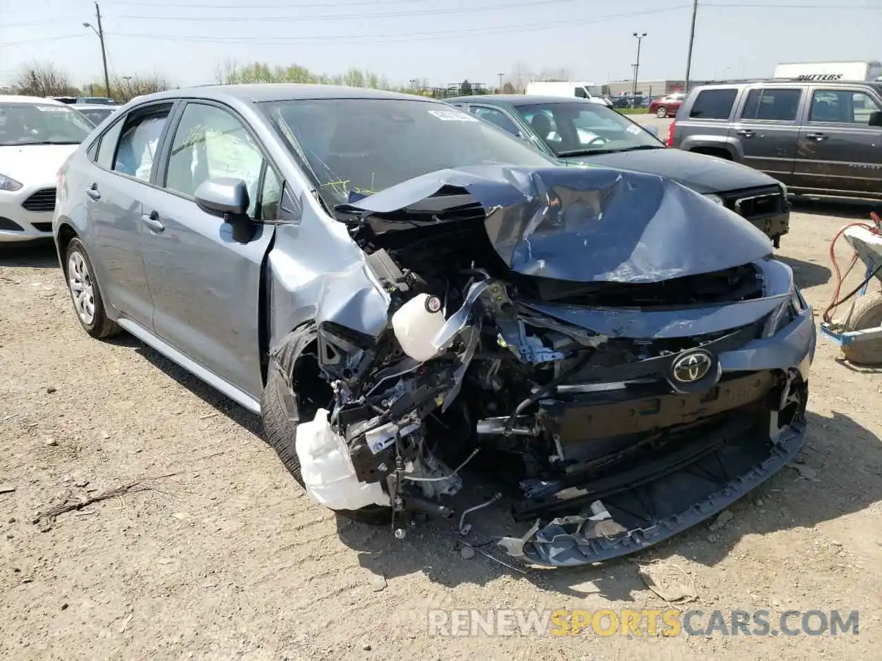 1 Photograph of a damaged car JTDEPRAE2LJ016537 TOYOTA COROLLA 2020