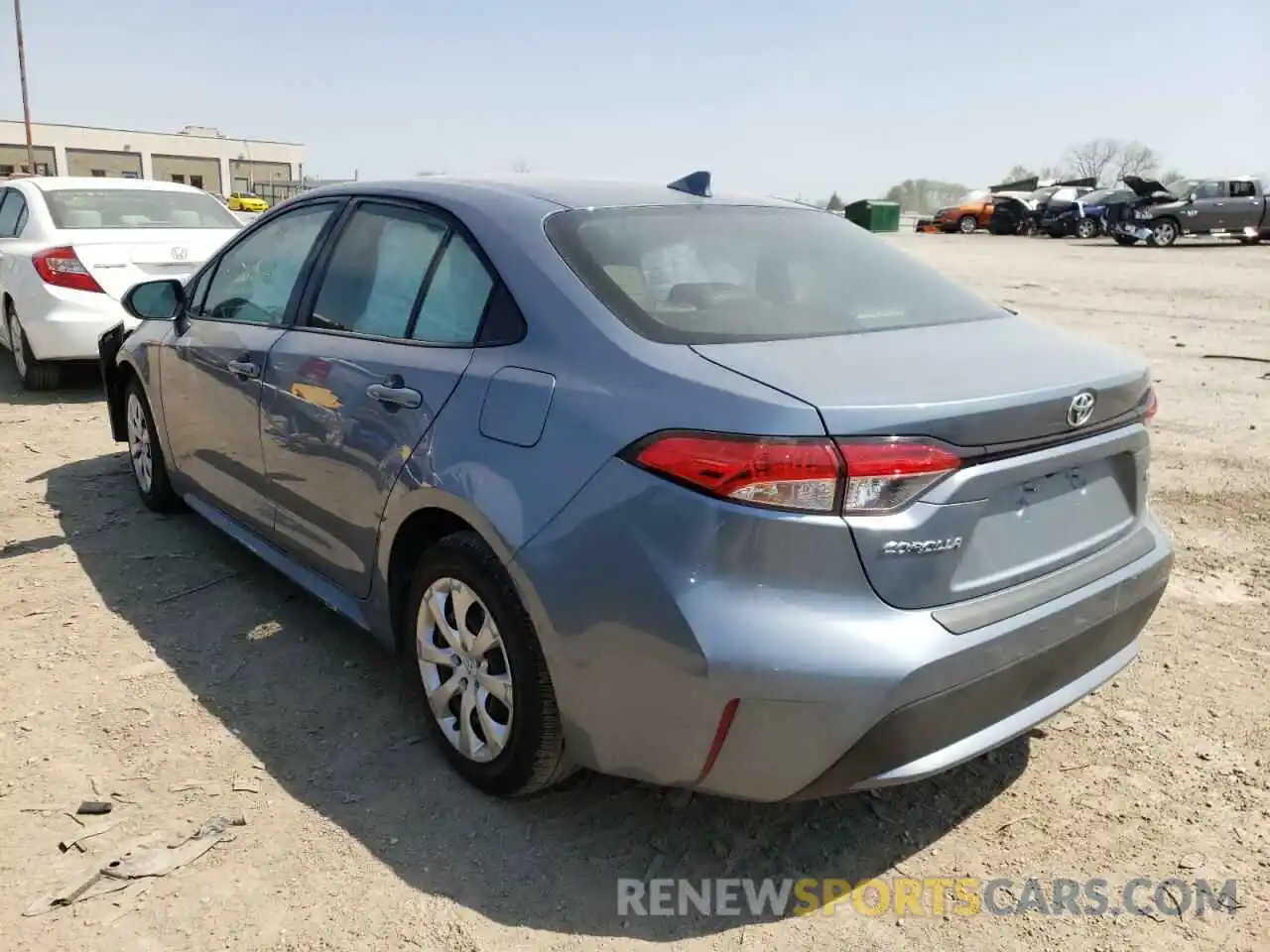 3 Photograph of a damaged car JTDEPRAE2LJ016537 TOYOTA COROLLA 2020