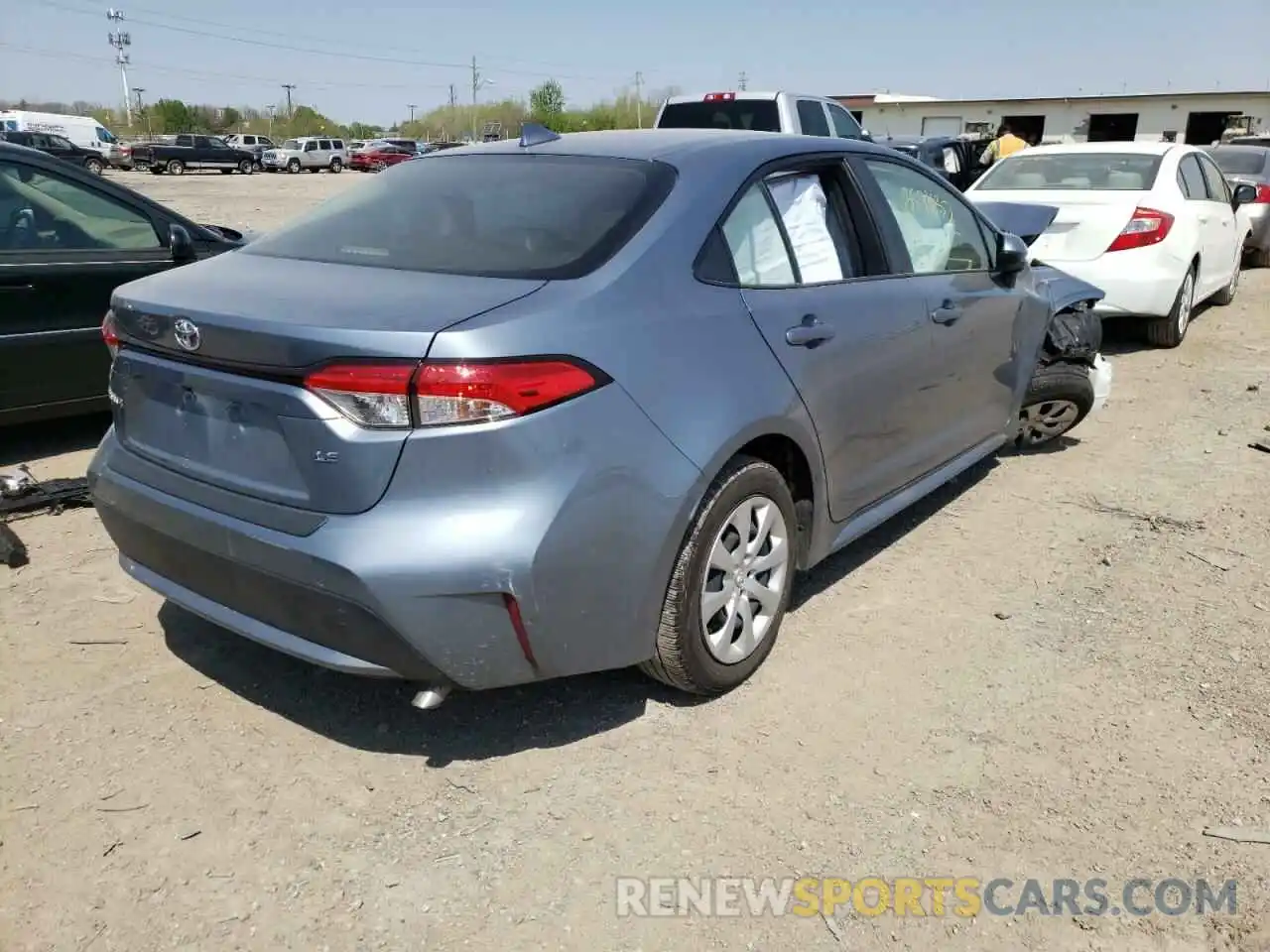 4 Photograph of a damaged car JTDEPRAE2LJ016537 TOYOTA COROLLA 2020