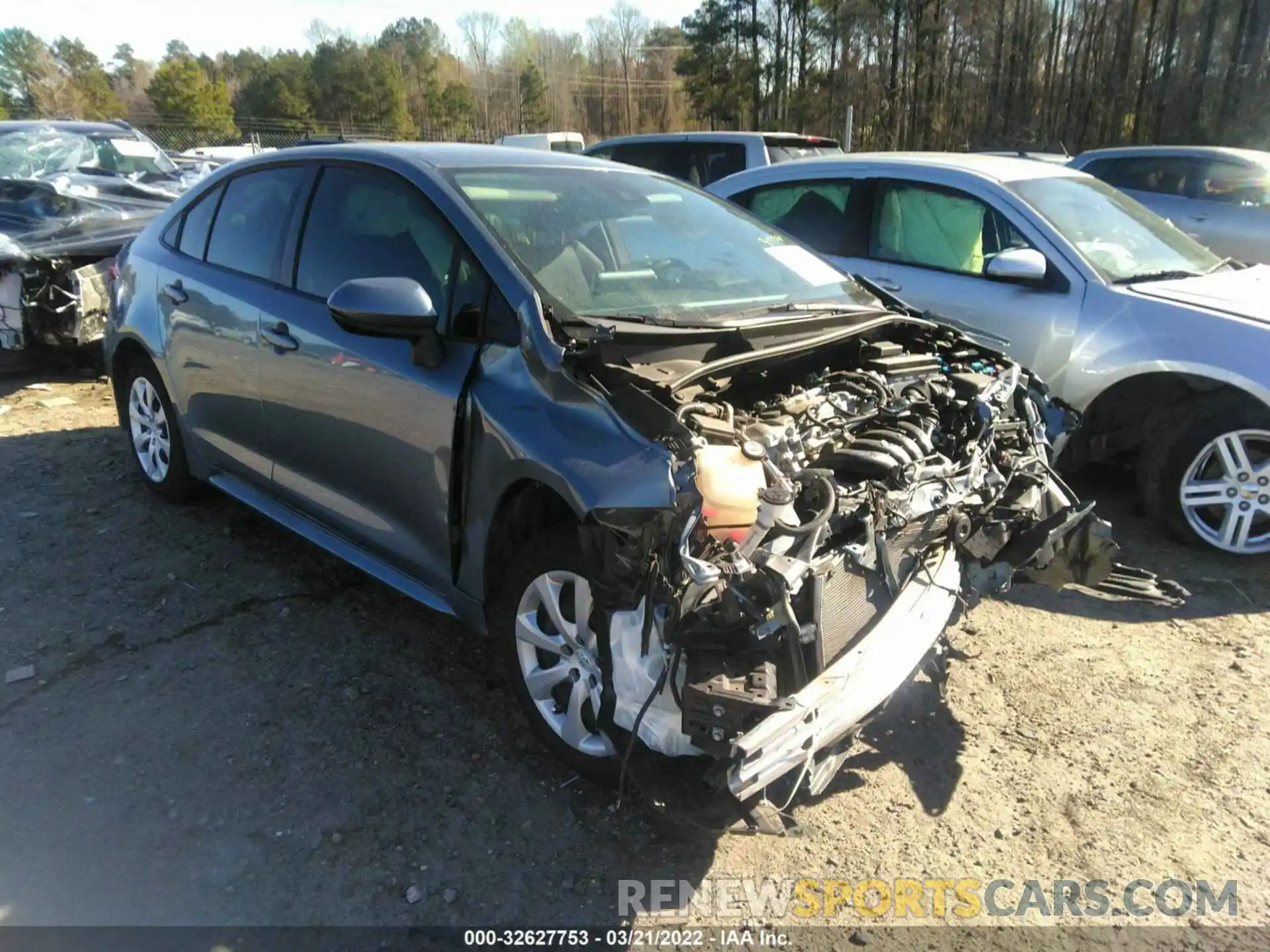 1 Photograph of a damaged car JTDEPRAE2LJ016750 TOYOTA COROLLA 2020