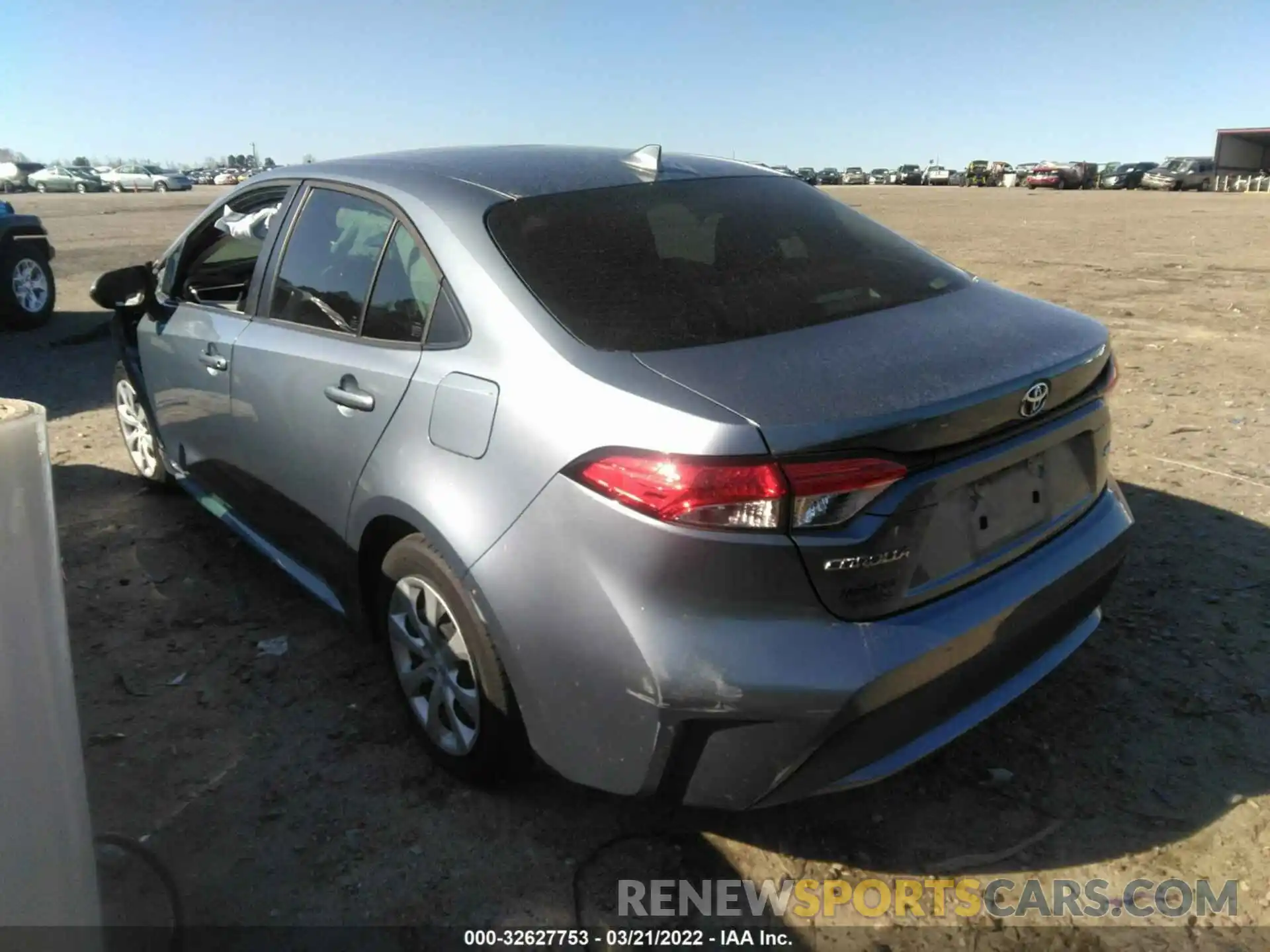 3 Photograph of a damaged car JTDEPRAE2LJ016750 TOYOTA COROLLA 2020