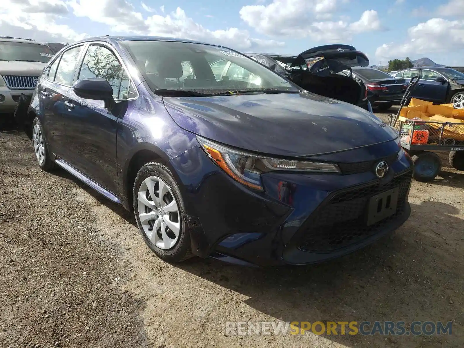 1 Photograph of a damaged car JTDEPRAE2LJ016814 TOYOTA COROLLA 2020