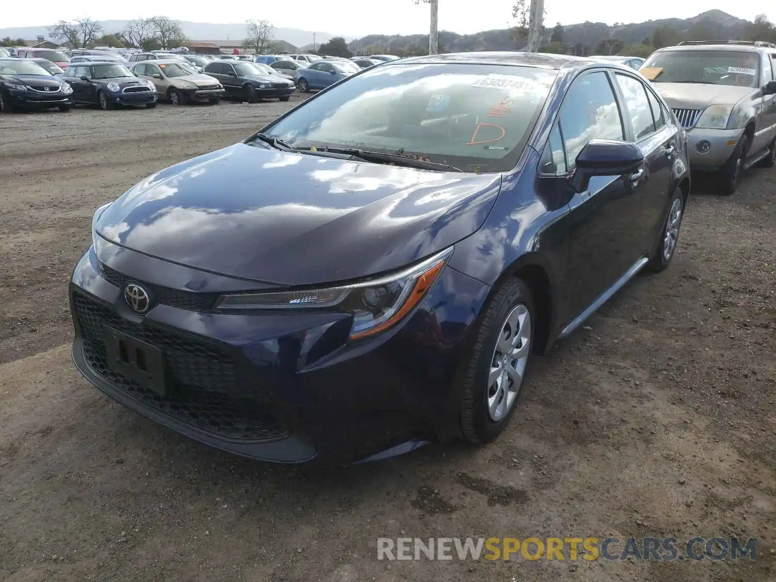 2 Photograph of a damaged car JTDEPRAE2LJ016814 TOYOTA COROLLA 2020