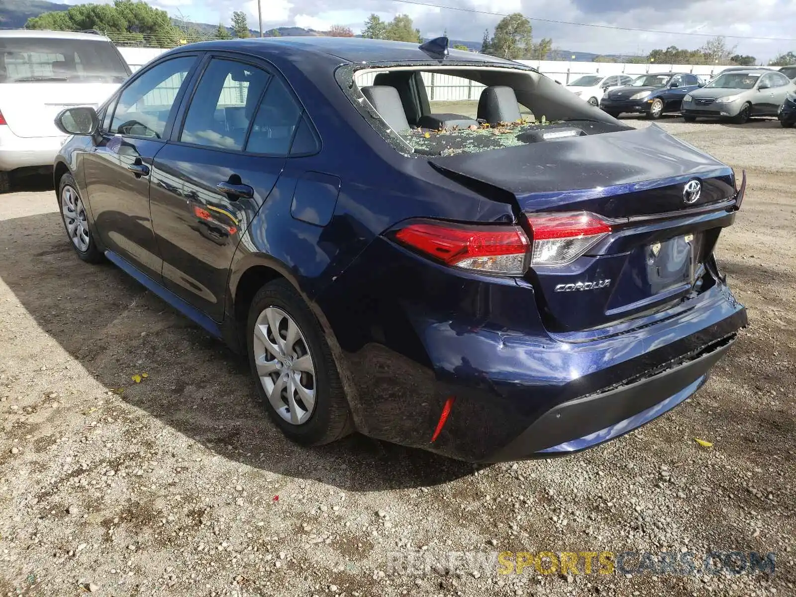 3 Photograph of a damaged car JTDEPRAE2LJ016814 TOYOTA COROLLA 2020