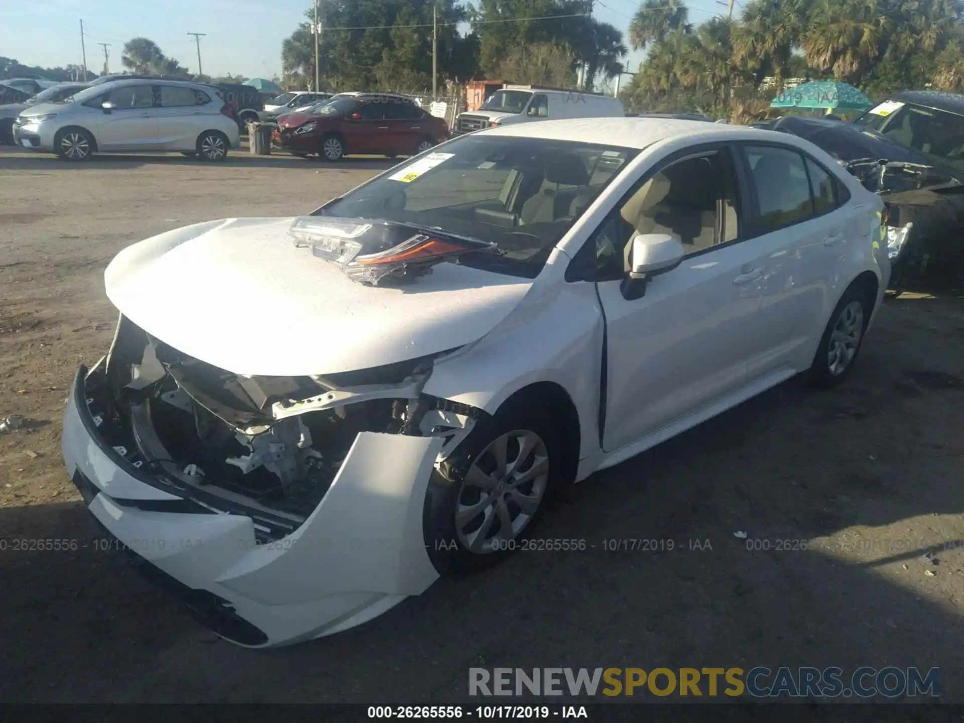 2 Photograph of a damaged car JTDEPRAE2LJ017266 TOYOTA COROLLA 2020