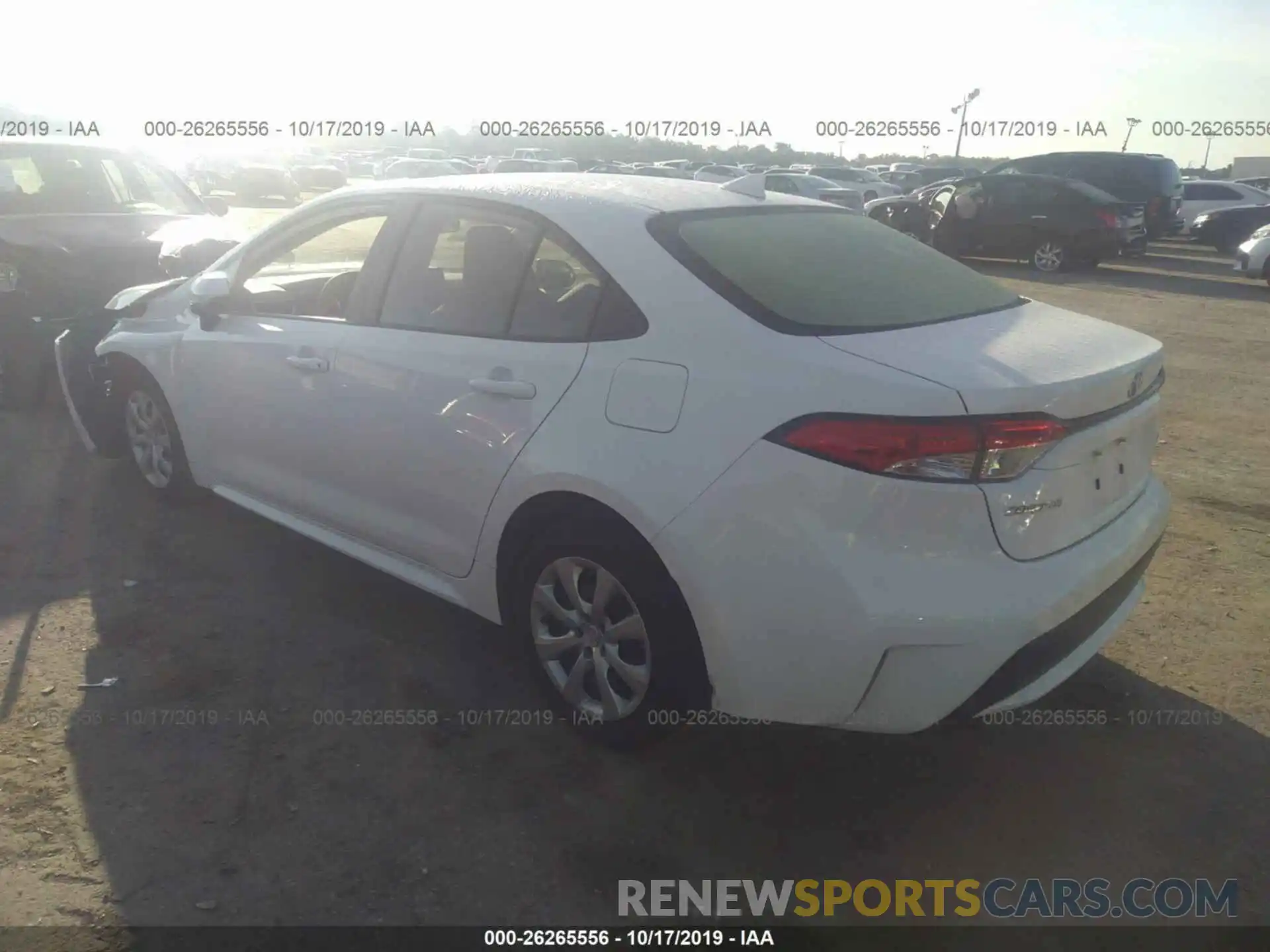 3 Photograph of a damaged car JTDEPRAE2LJ017266 TOYOTA COROLLA 2020