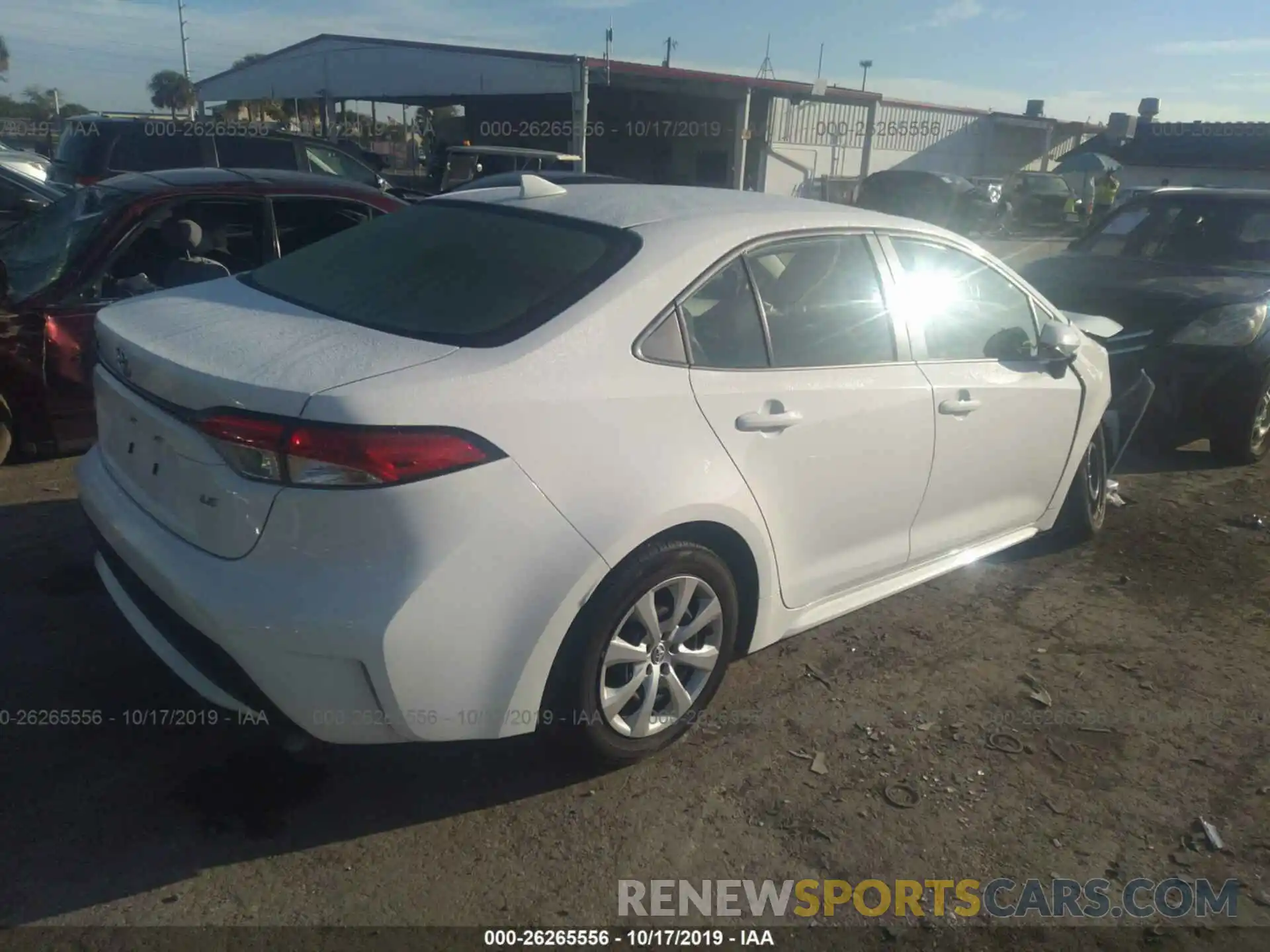 4 Photograph of a damaged car JTDEPRAE2LJ017266 TOYOTA COROLLA 2020