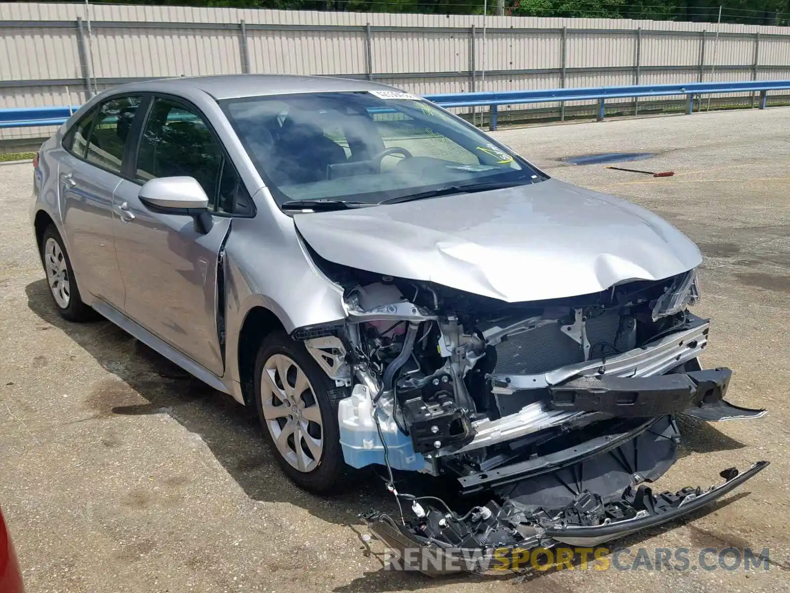 1 Photograph of a damaged car JTDEPRAE2LJ017557 TOYOTA COROLLA 2020