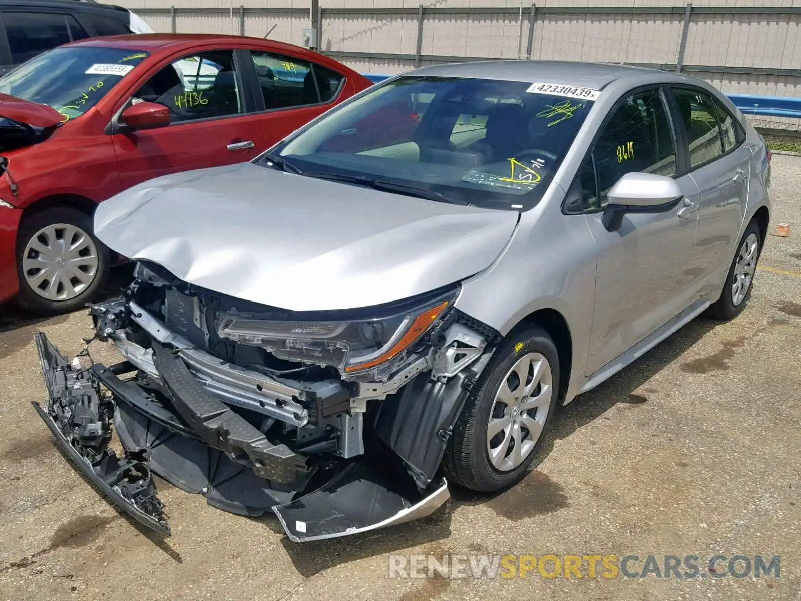 2 Photograph of a damaged car JTDEPRAE2LJ017557 TOYOTA COROLLA 2020