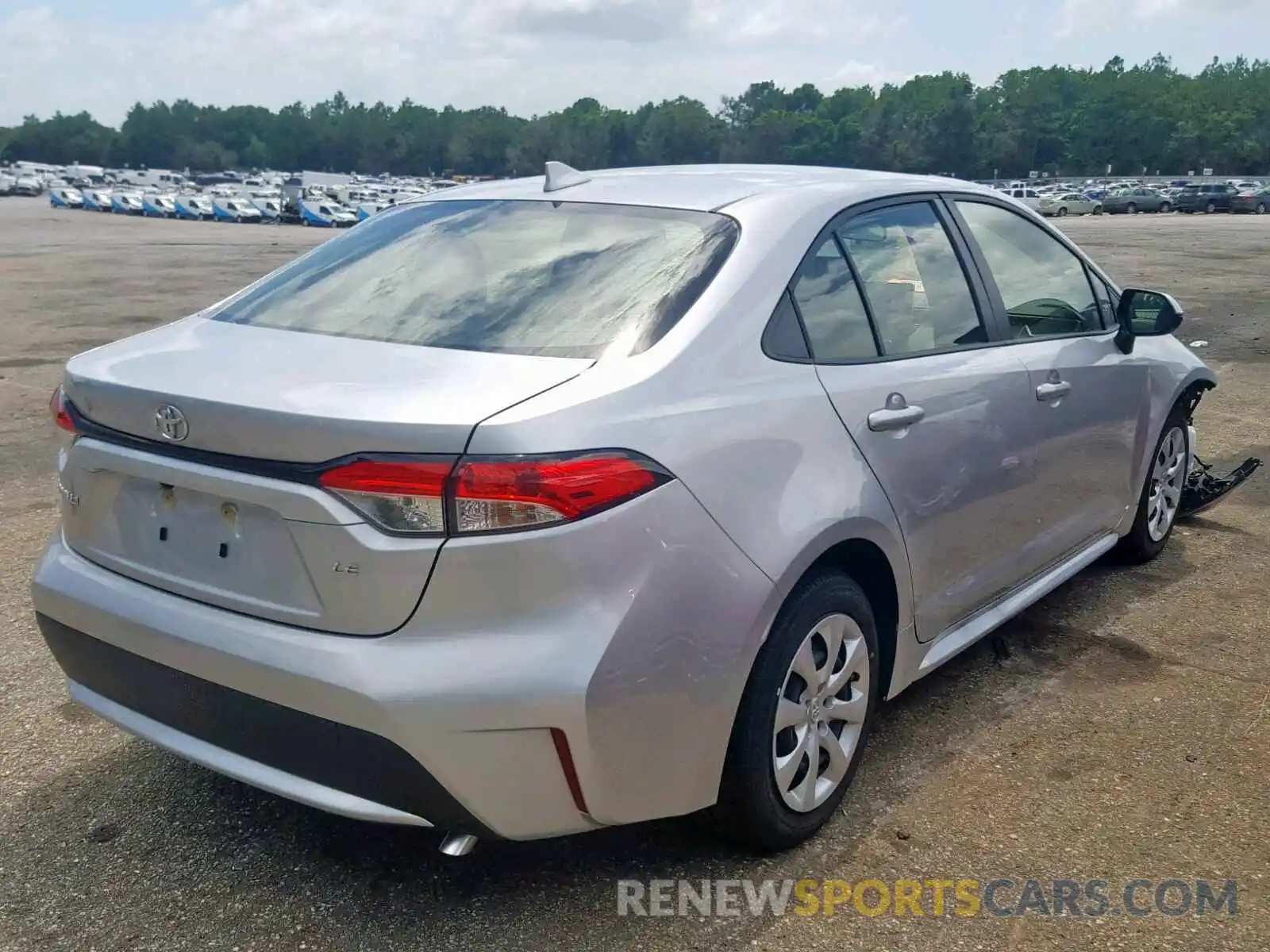 4 Photograph of a damaged car JTDEPRAE2LJ017557 TOYOTA COROLLA 2020