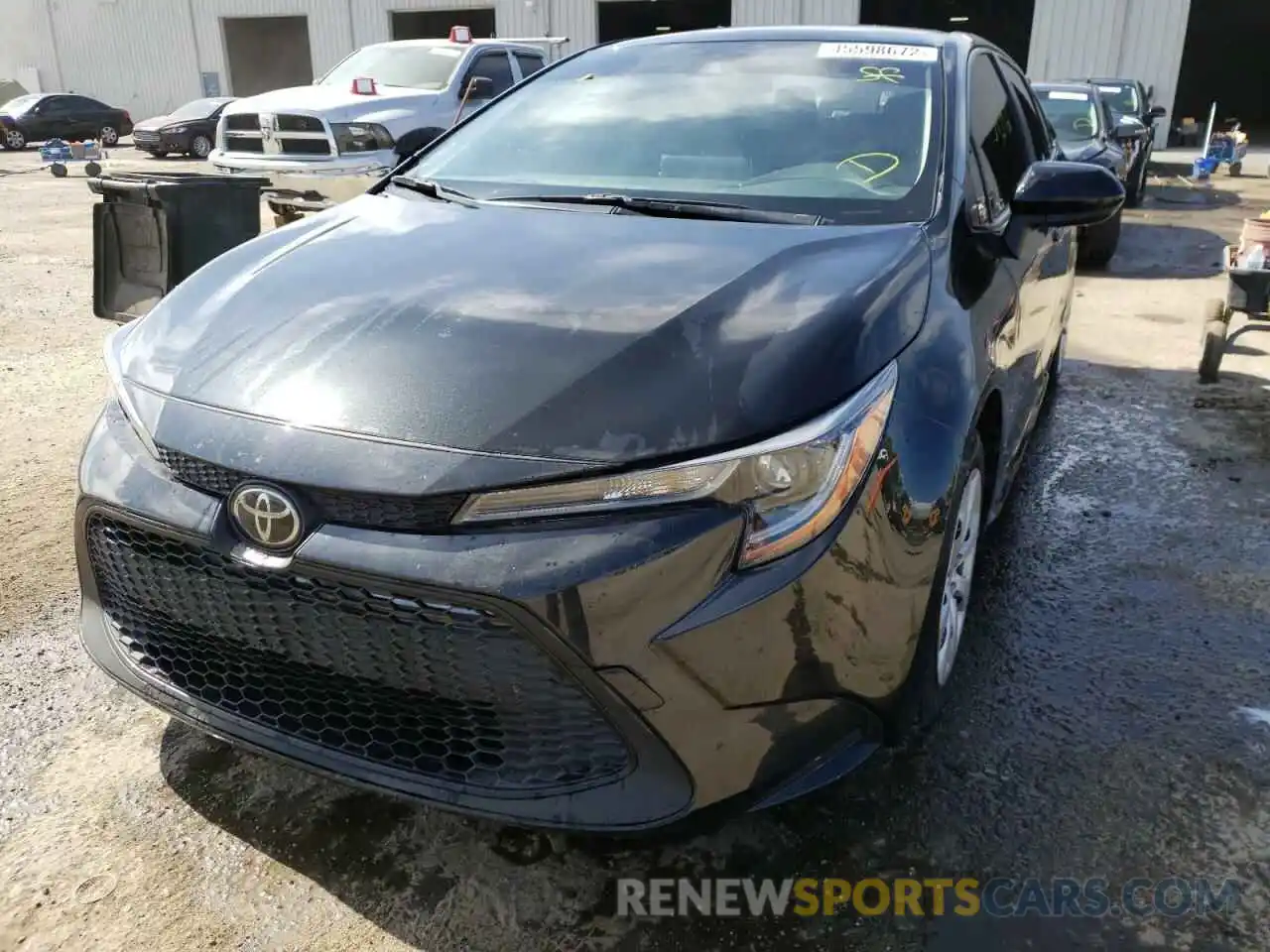 2 Photograph of a damaged car JTDEPRAE2LJ017560 TOYOTA COROLLA 2020