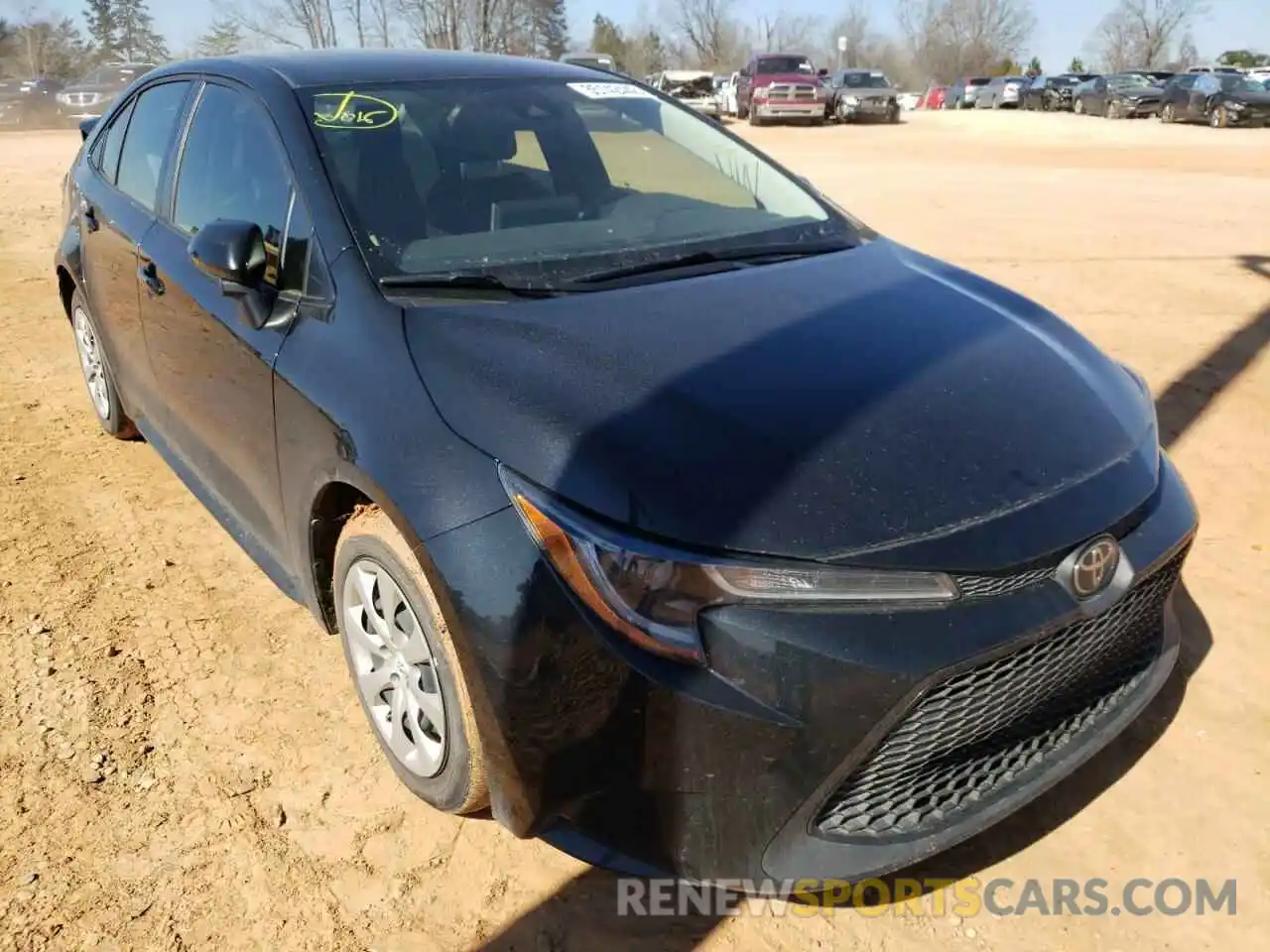 1 Photograph of a damaged car JTDEPRAE2LJ017736 TOYOTA COROLLA 2020