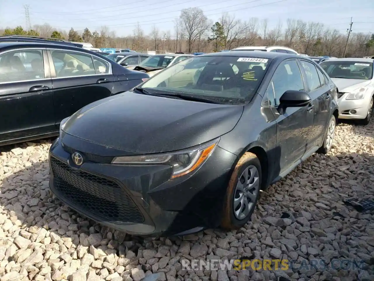 2 Photograph of a damaged car JTDEPRAE2LJ017736 TOYOTA COROLLA 2020