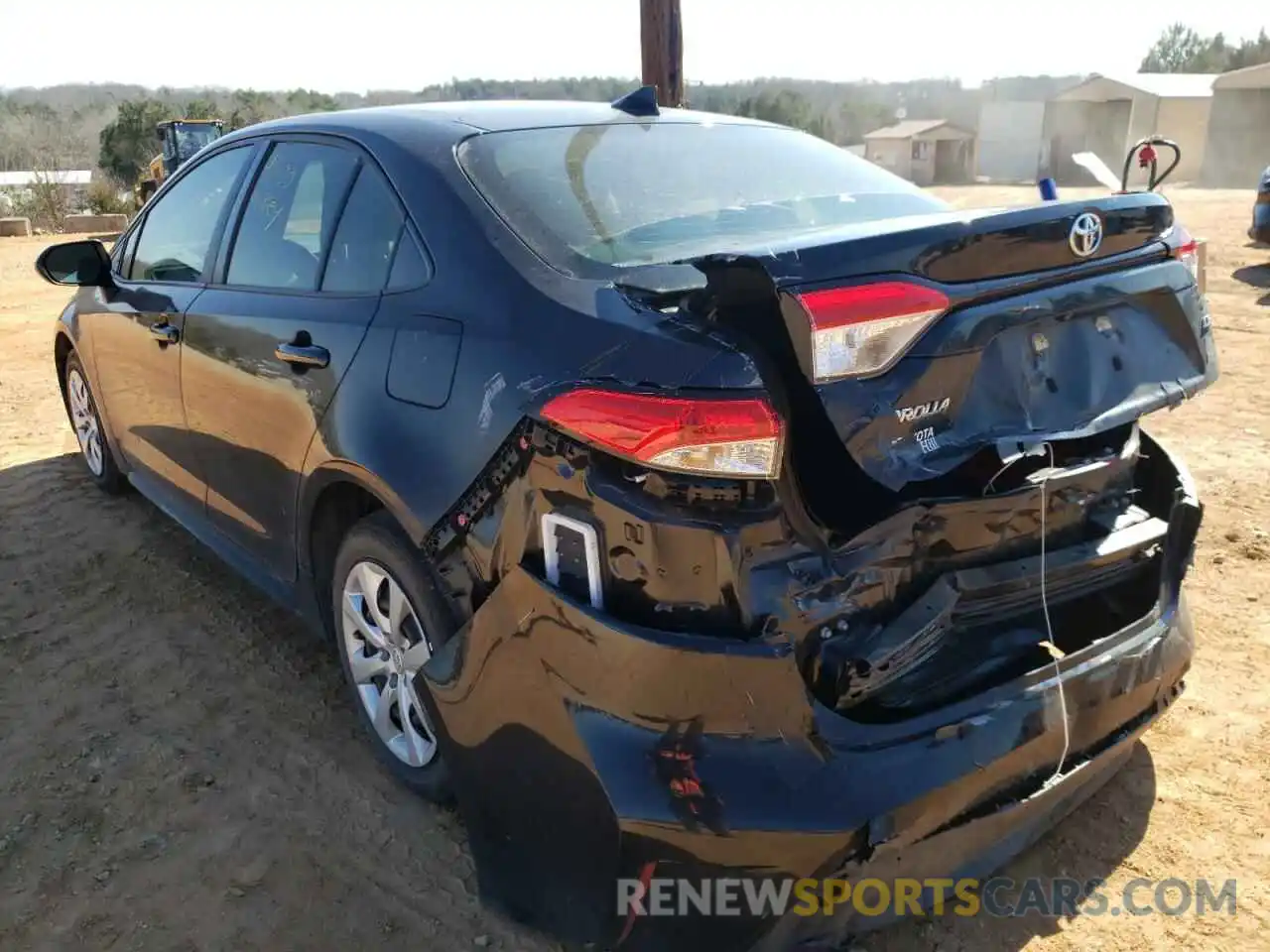 3 Photograph of a damaged car JTDEPRAE2LJ017736 TOYOTA COROLLA 2020