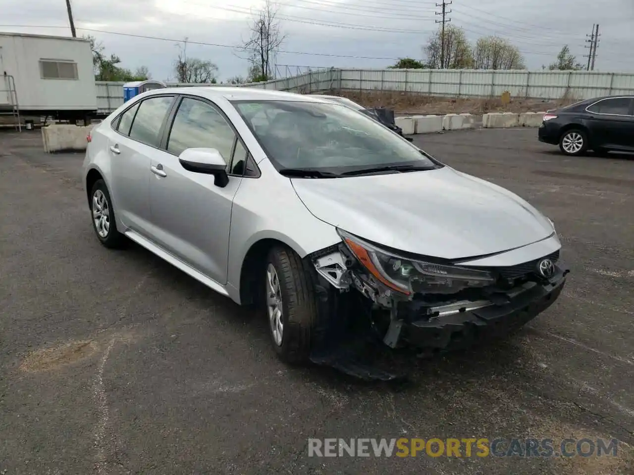 1 Photograph of a damaged car JTDEPRAE2LJ017848 TOYOTA COROLLA 2020