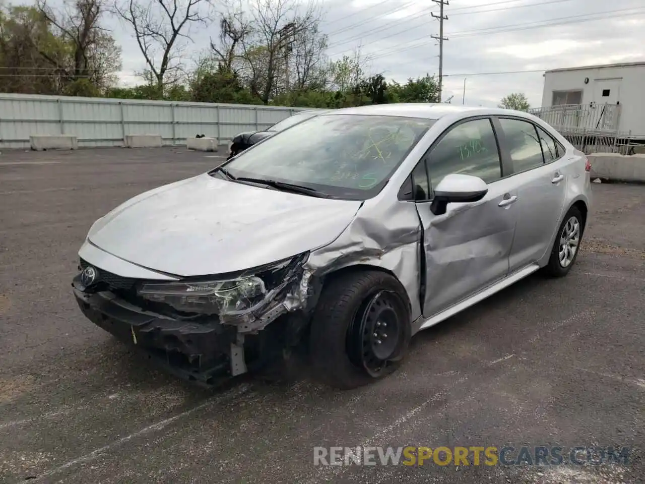 2 Photograph of a damaged car JTDEPRAE2LJ017848 TOYOTA COROLLA 2020