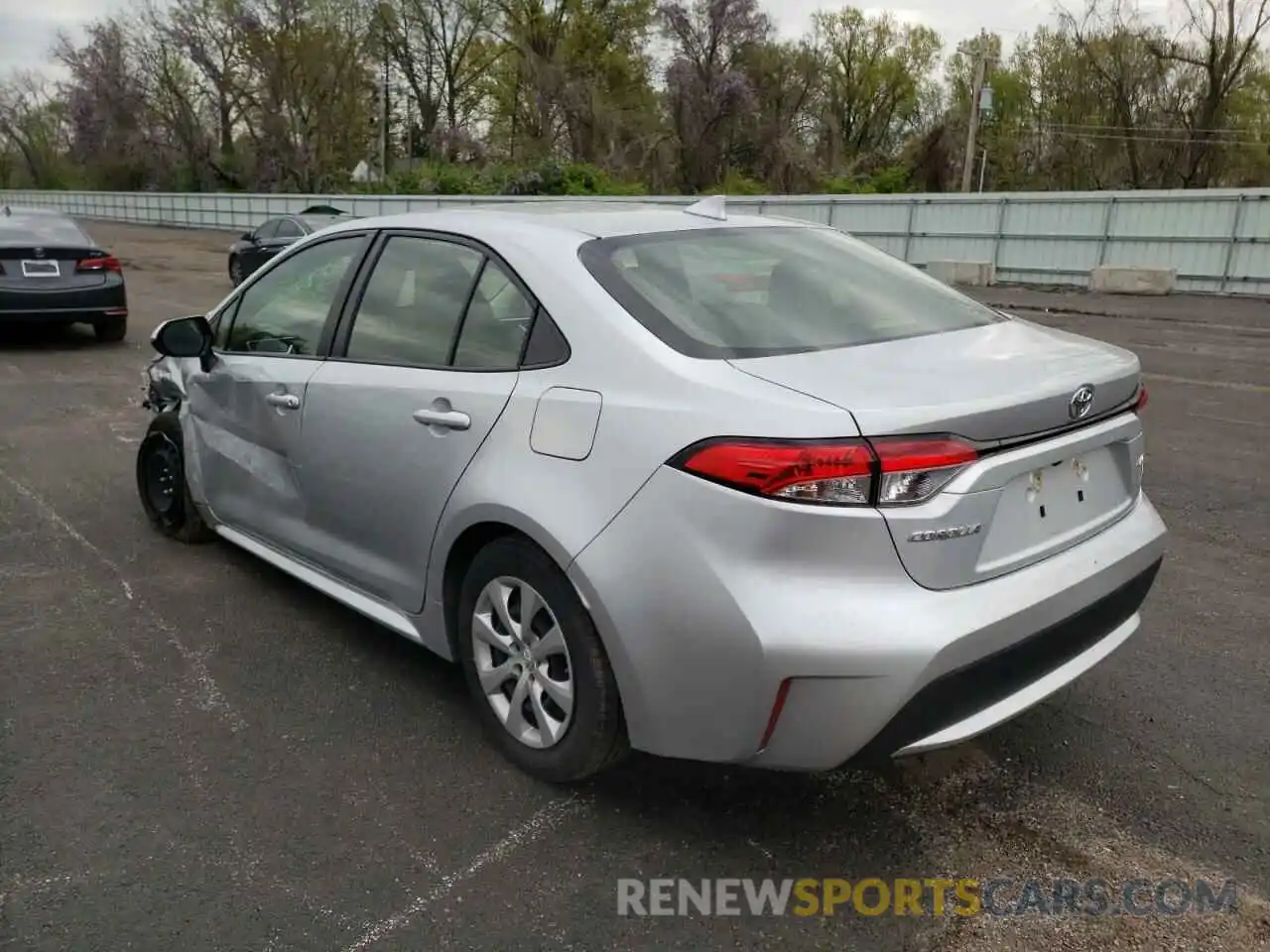 3 Photograph of a damaged car JTDEPRAE2LJ017848 TOYOTA COROLLA 2020