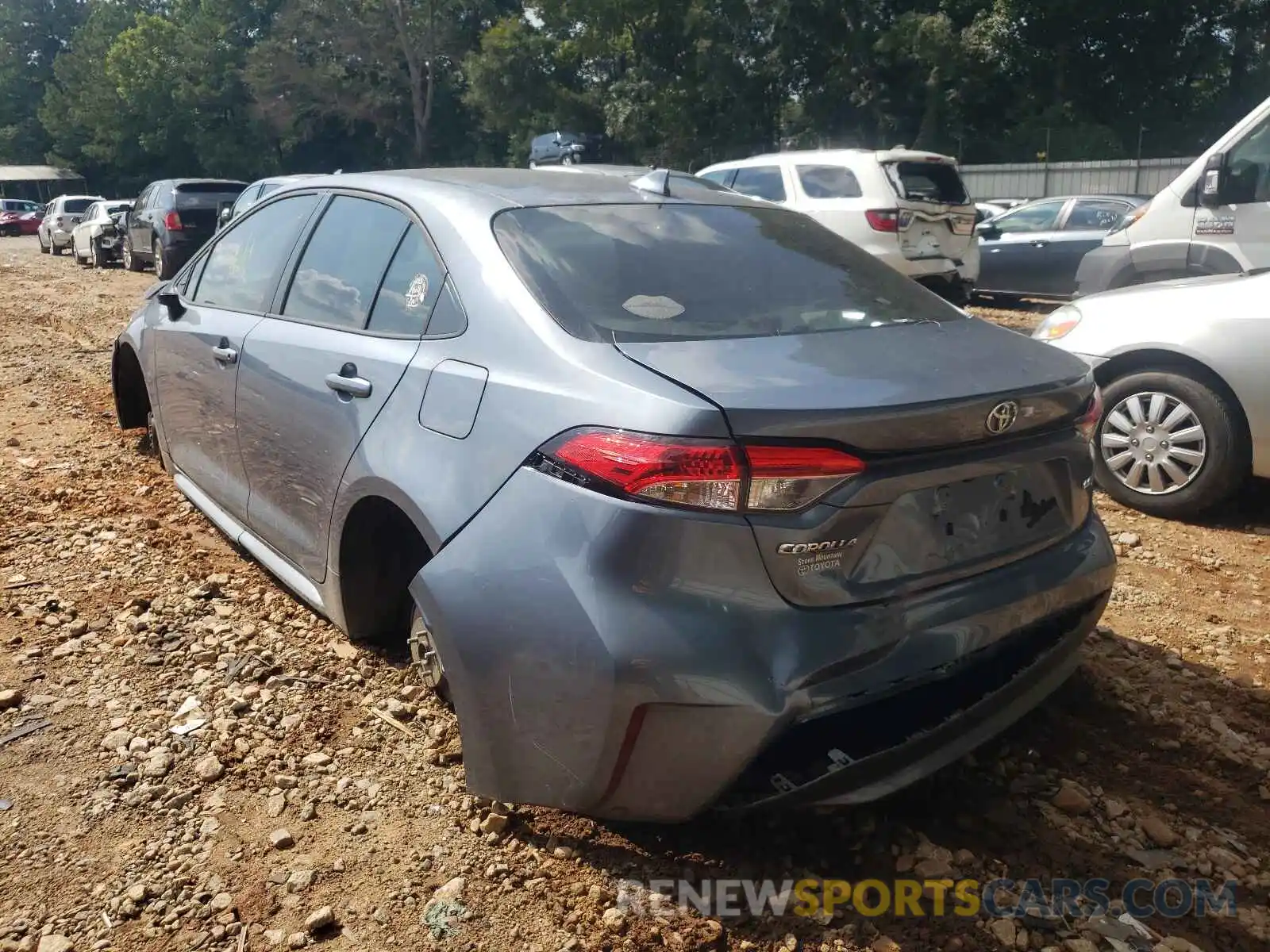 3 Photograph of a damaged car JTDEPRAE2LJ018174 TOYOTA COROLLA 2020