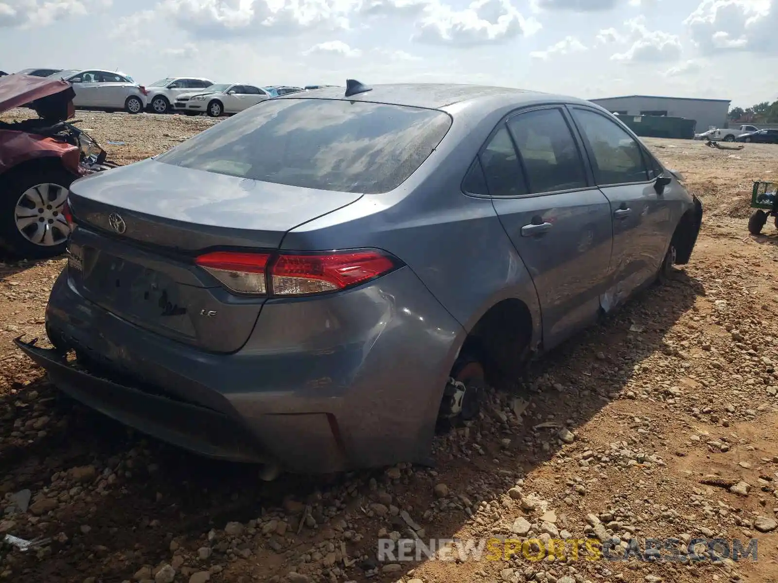 4 Photograph of a damaged car JTDEPRAE2LJ018174 TOYOTA COROLLA 2020