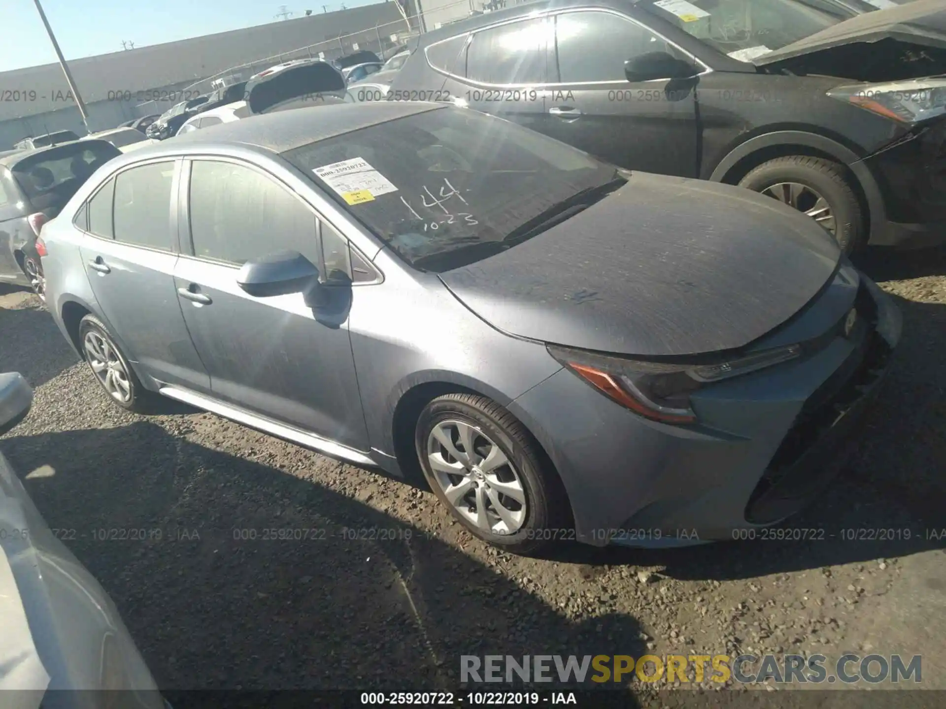 1 Photograph of a damaged car JTDEPRAE2LJ018269 TOYOTA COROLLA 2020