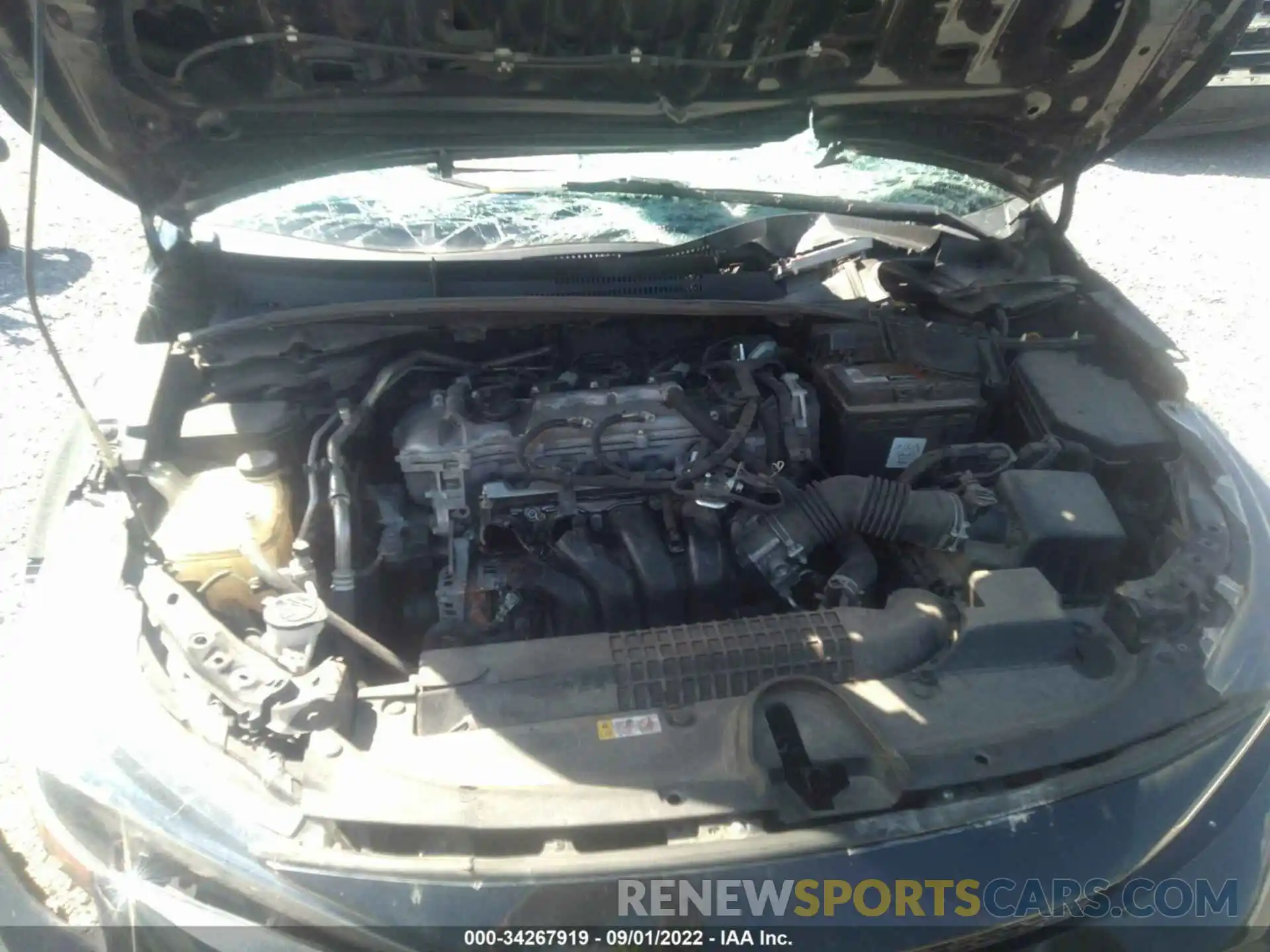 10 Photograph of a damaged car JTDEPRAE2LJ018398 TOYOTA COROLLA 2020