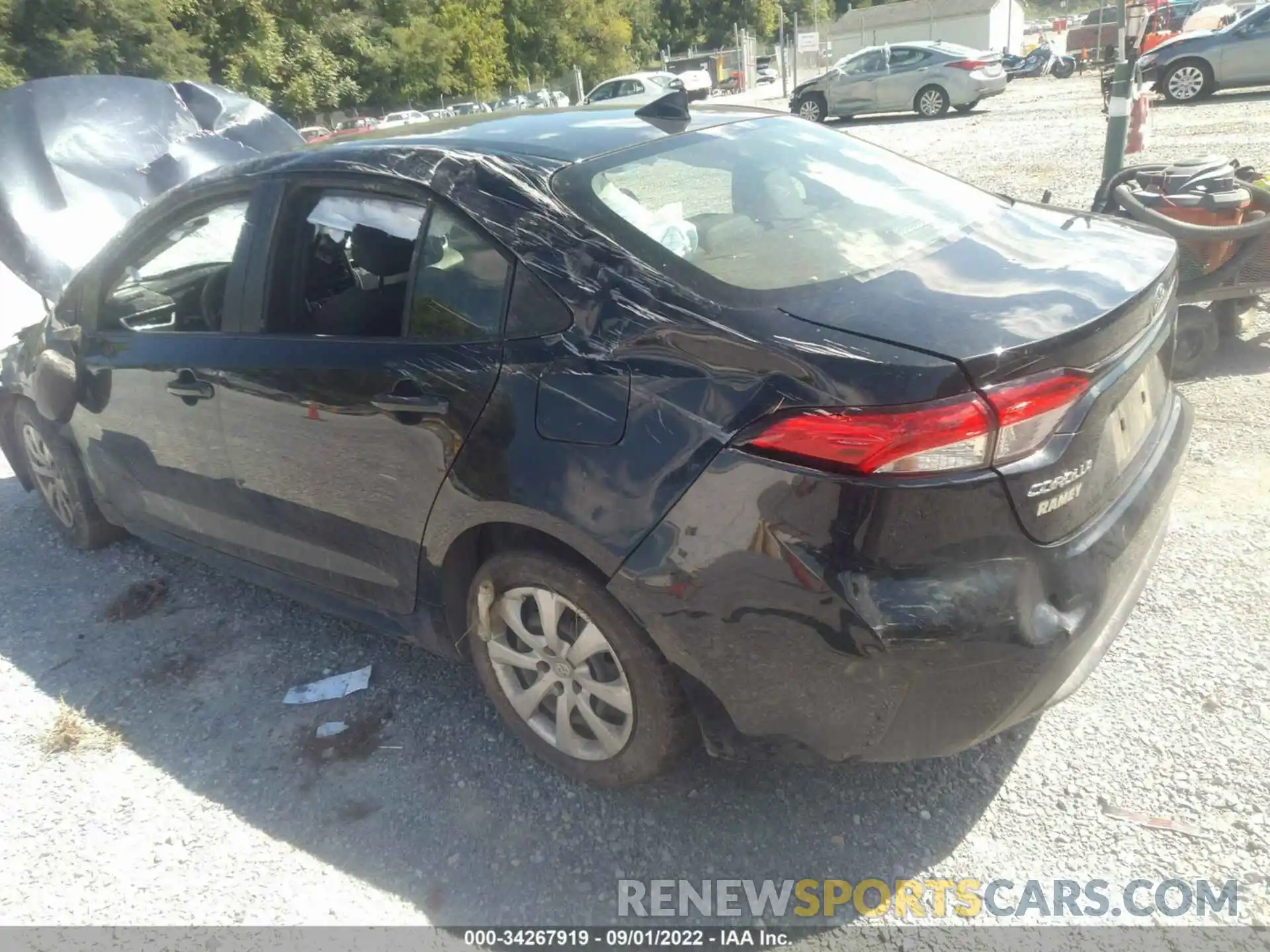 3 Photograph of a damaged car JTDEPRAE2LJ018398 TOYOTA COROLLA 2020