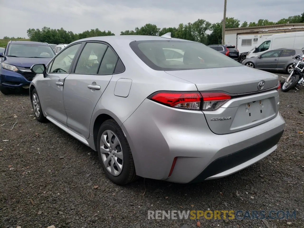 3 Photograph of a damaged car JTDEPRAE2LJ018658 TOYOTA COROLLA 2020