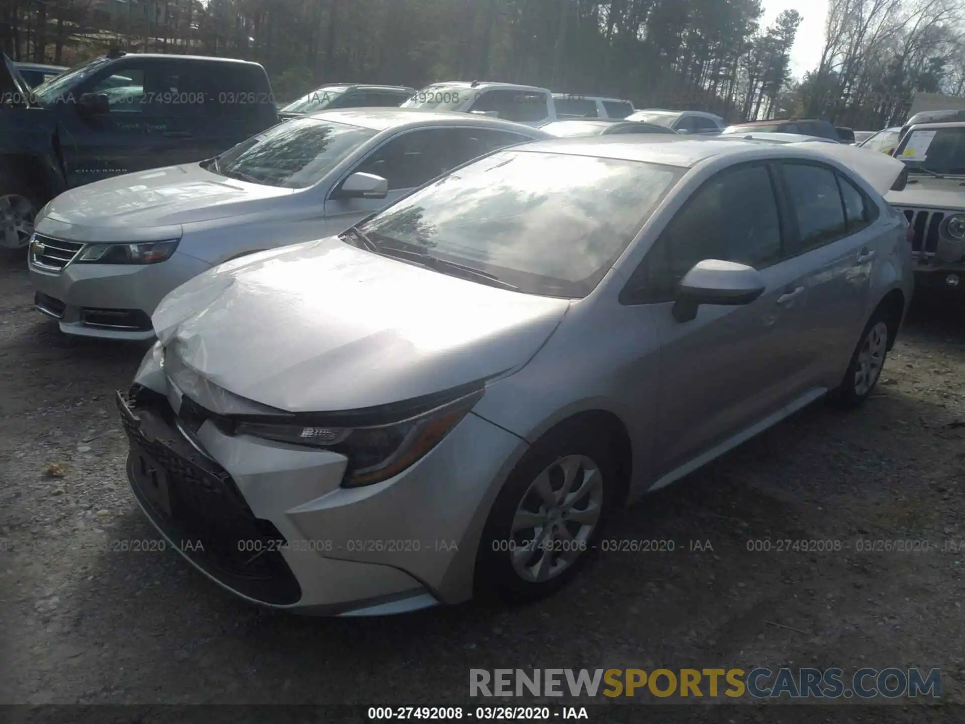 2 Photograph of a damaged car JTDEPRAE2LJ018689 TOYOTA COROLLA 2020